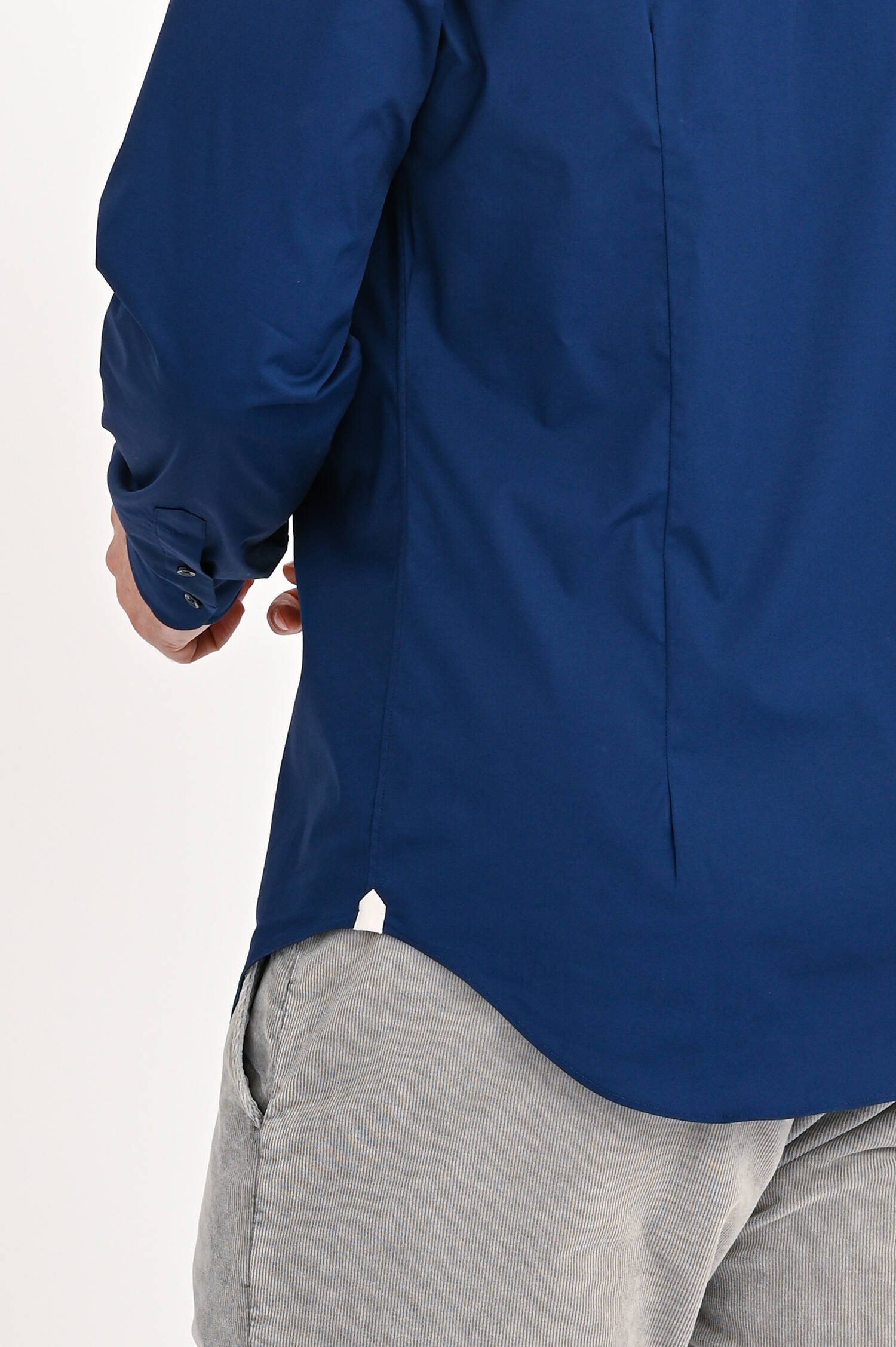 Popelin Hemd in Navy