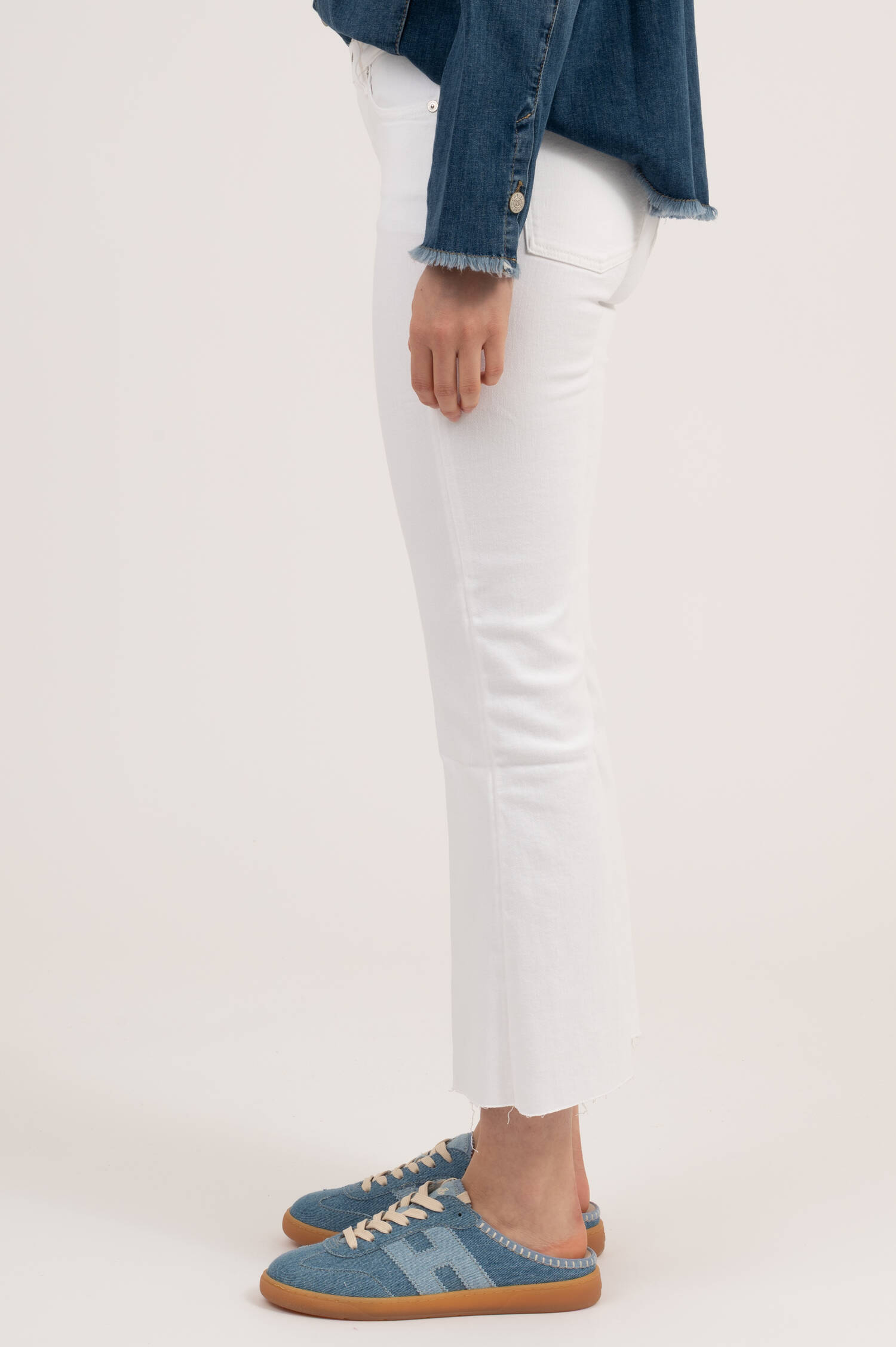 Flared Jeans DOJO SOLEIL in Weiß