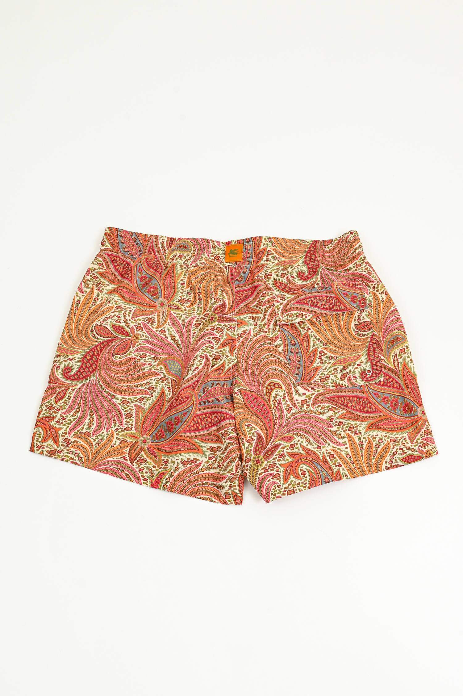 Badehose mit Paisley Print in Orange/Multicolor Badehose mit Paisley Print in Orange/Multicolor