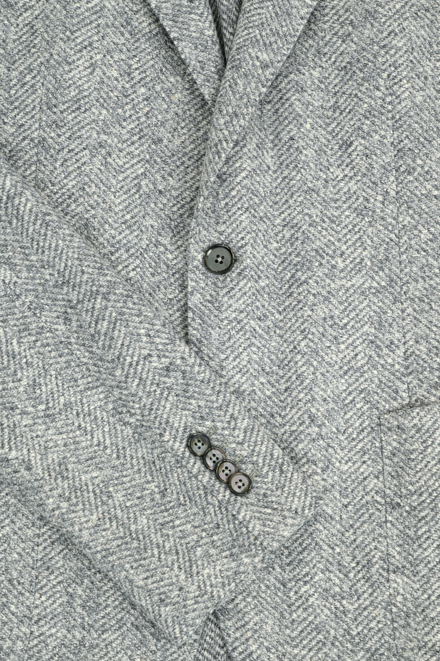 Sakko aus Woll-Cashmere-Mix in Grau gemustert