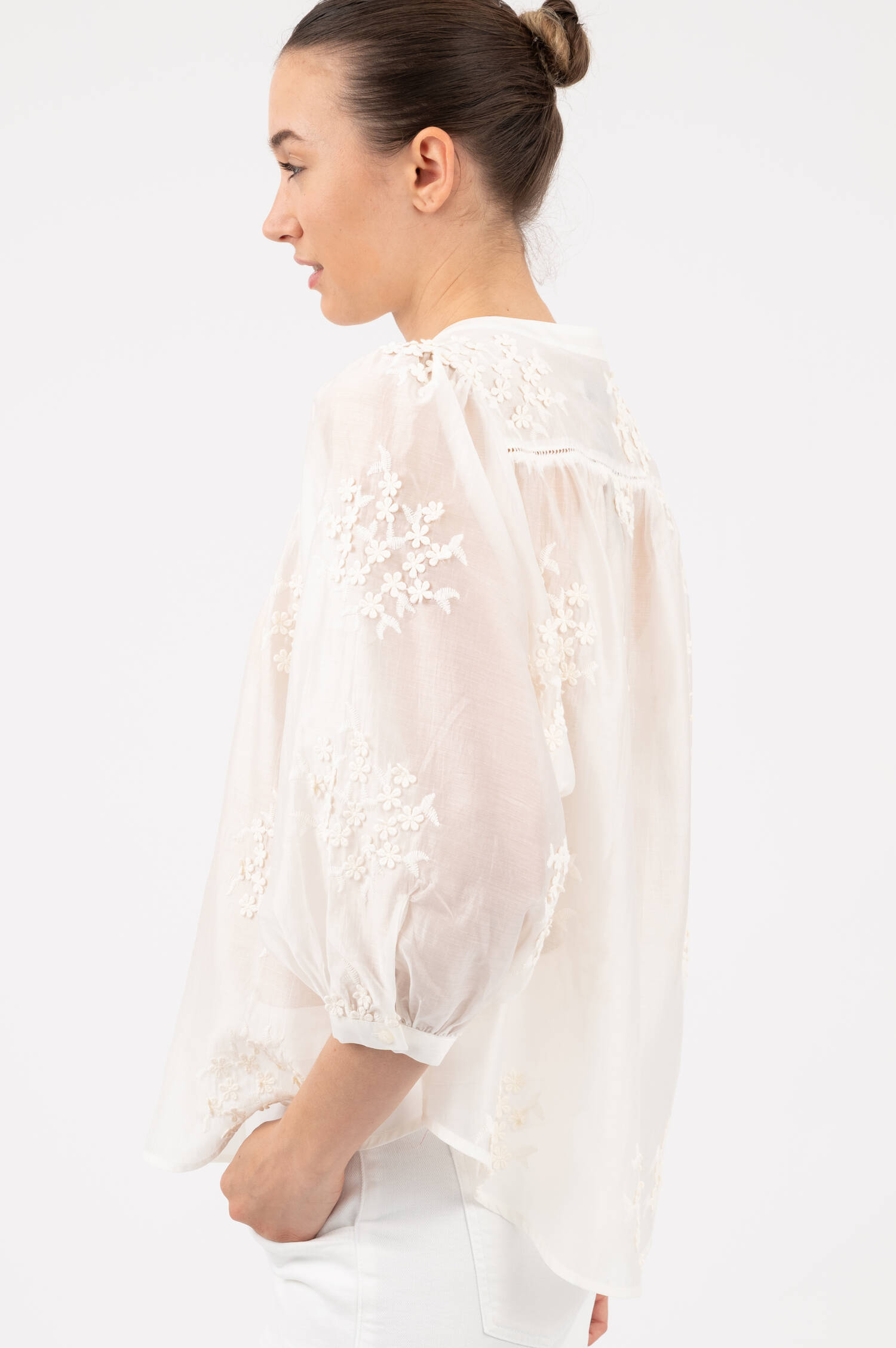 Bluse FAVIOLA FANCY in Weiß