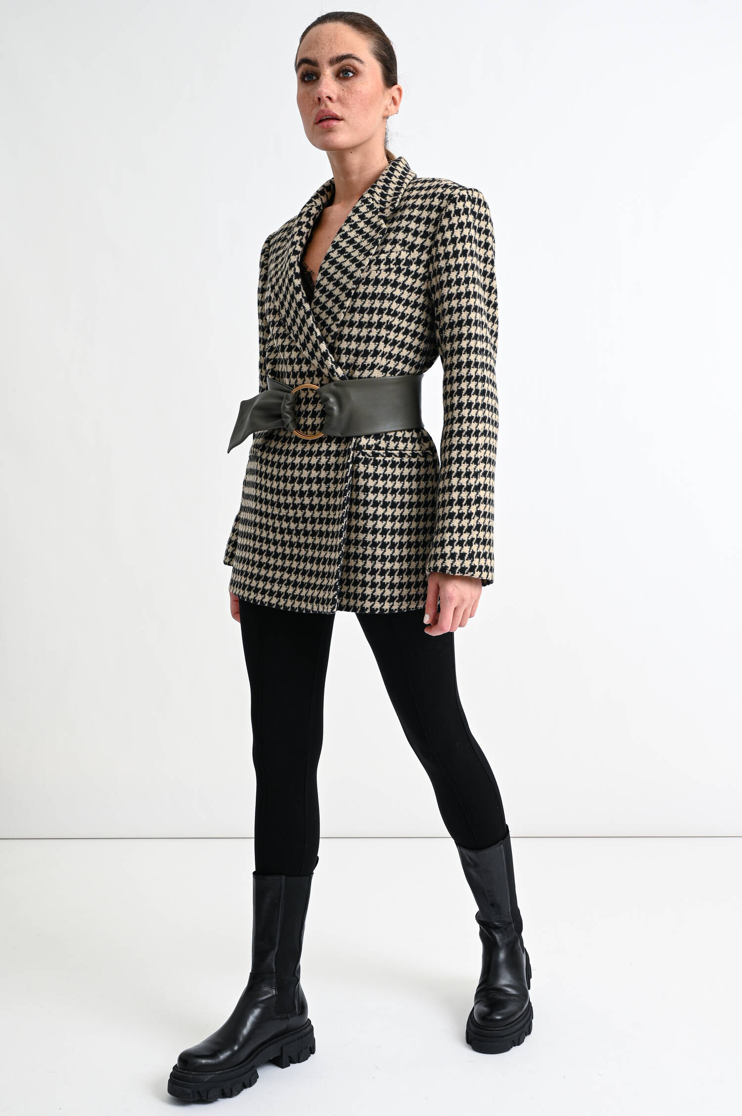 Taillengürtel mit Ringschnalle in Schlamm