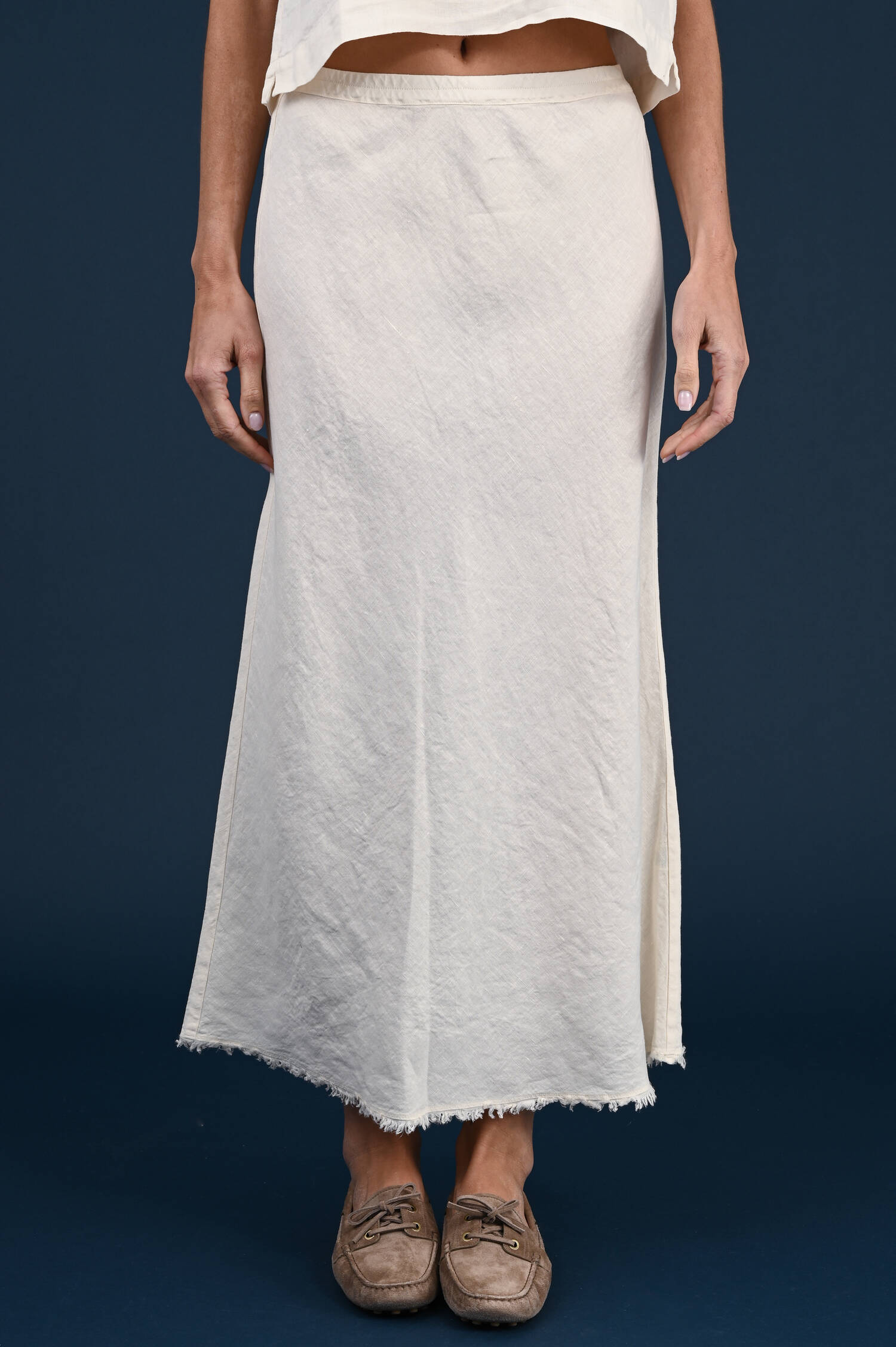 Leinenschlupfrock in Shellbeige Leinenschlupfrock in Shellbeige