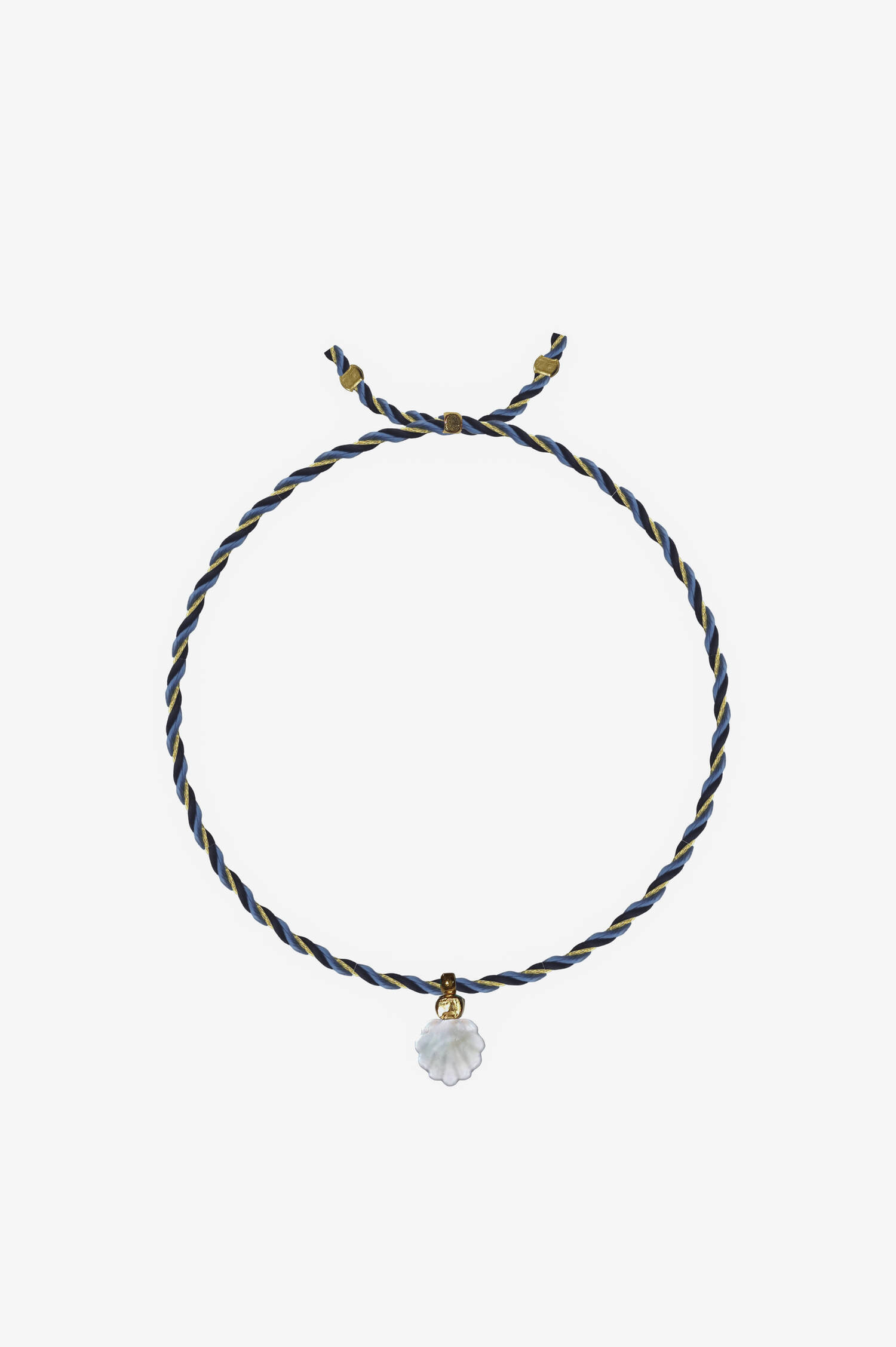 Armband mit PERLEN-MUSCHEL in Grün/Schwarz