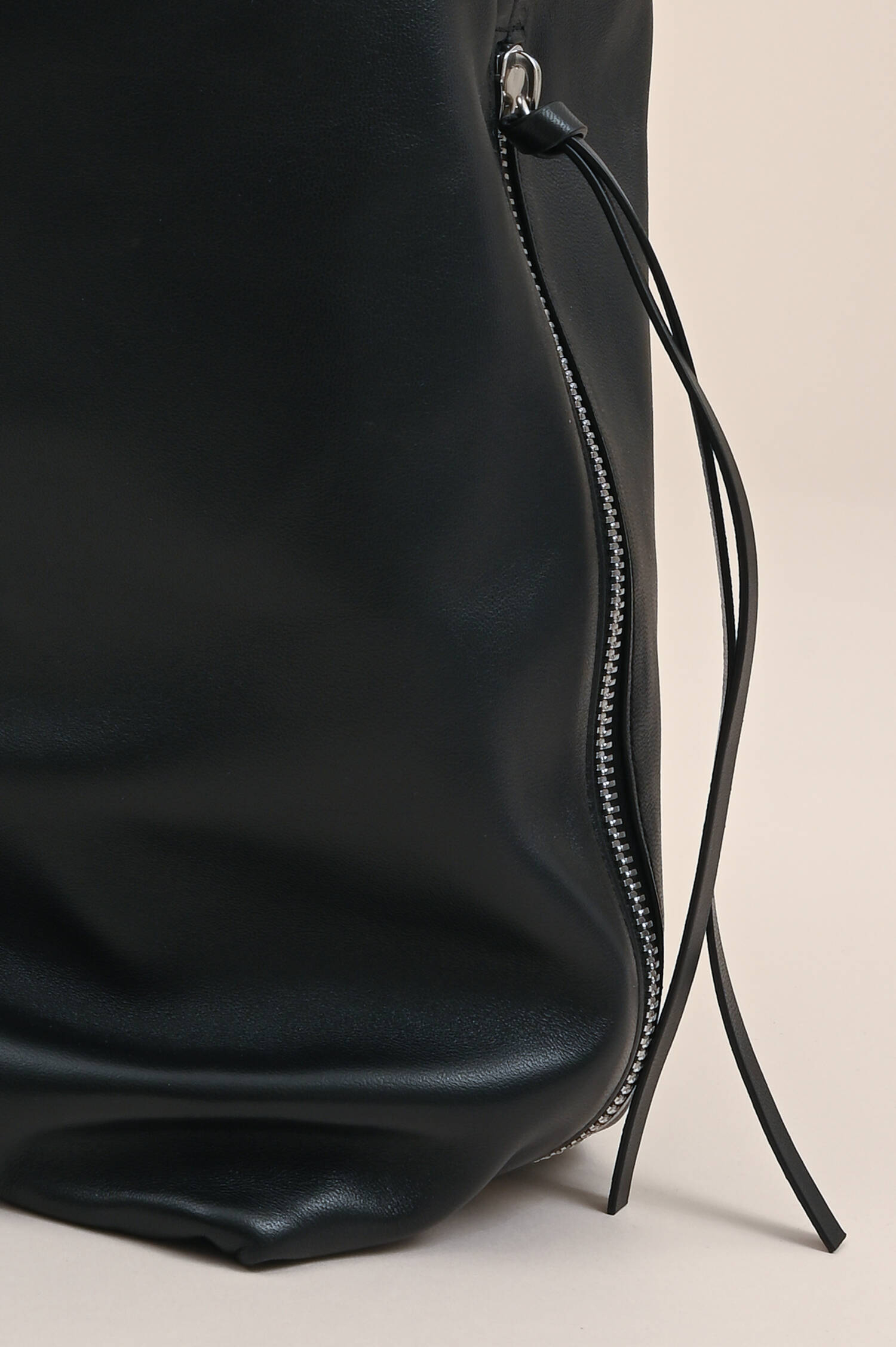 Leder-Handtasche Schwarz