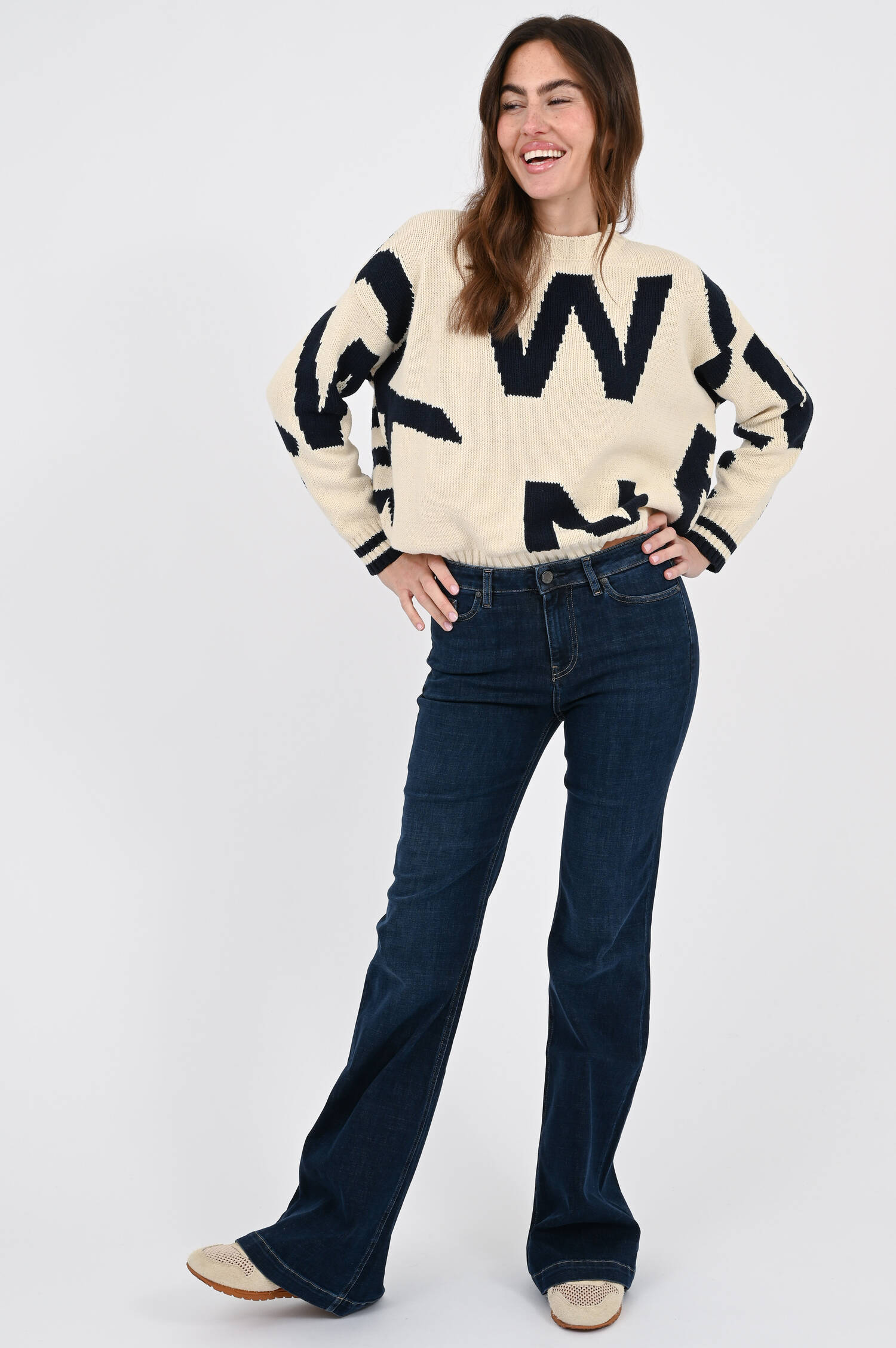 Flared-Jeans TROPEA in Dark Blue