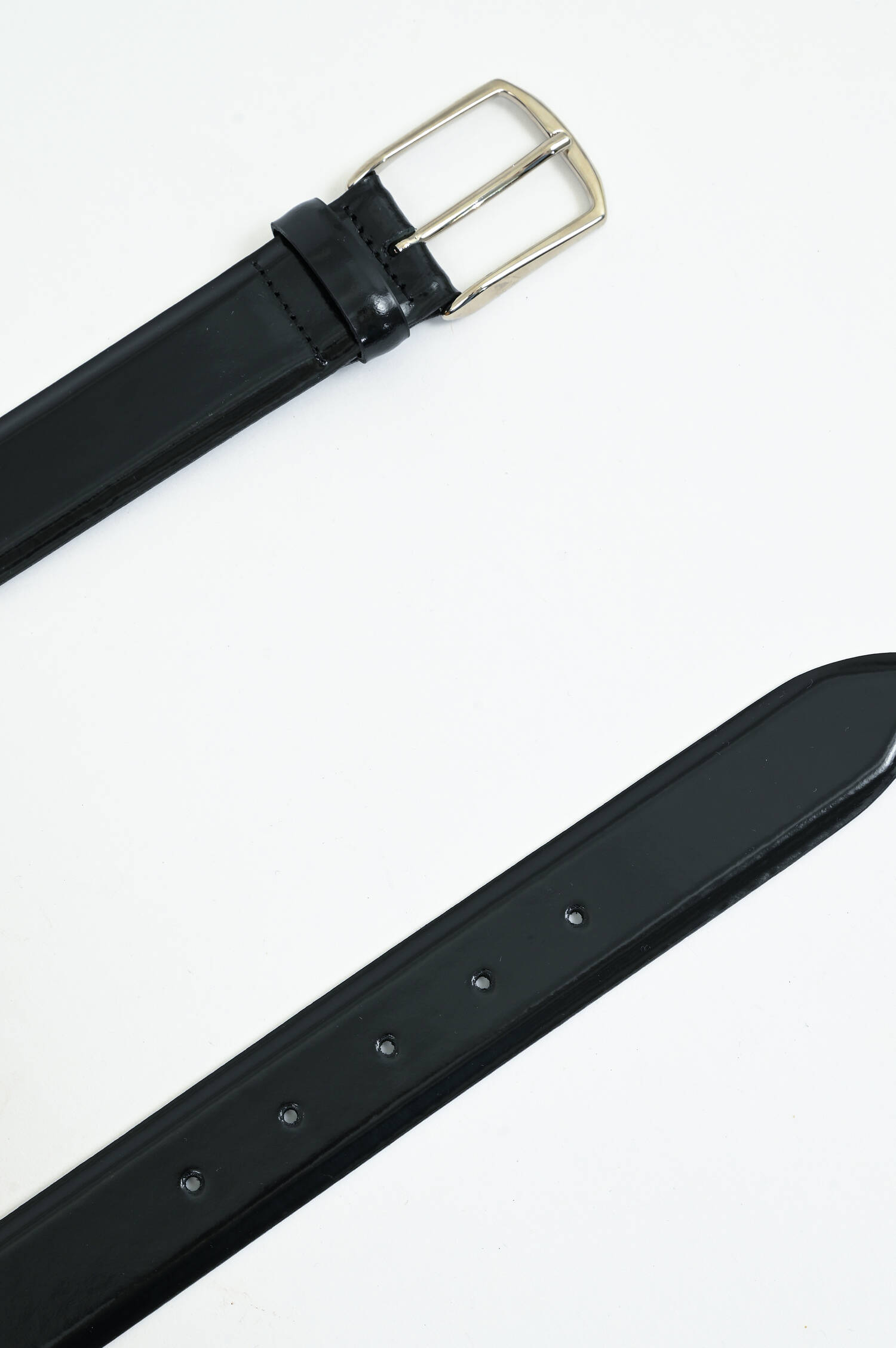 Gürtel aus Glattleder in Dunkelblau