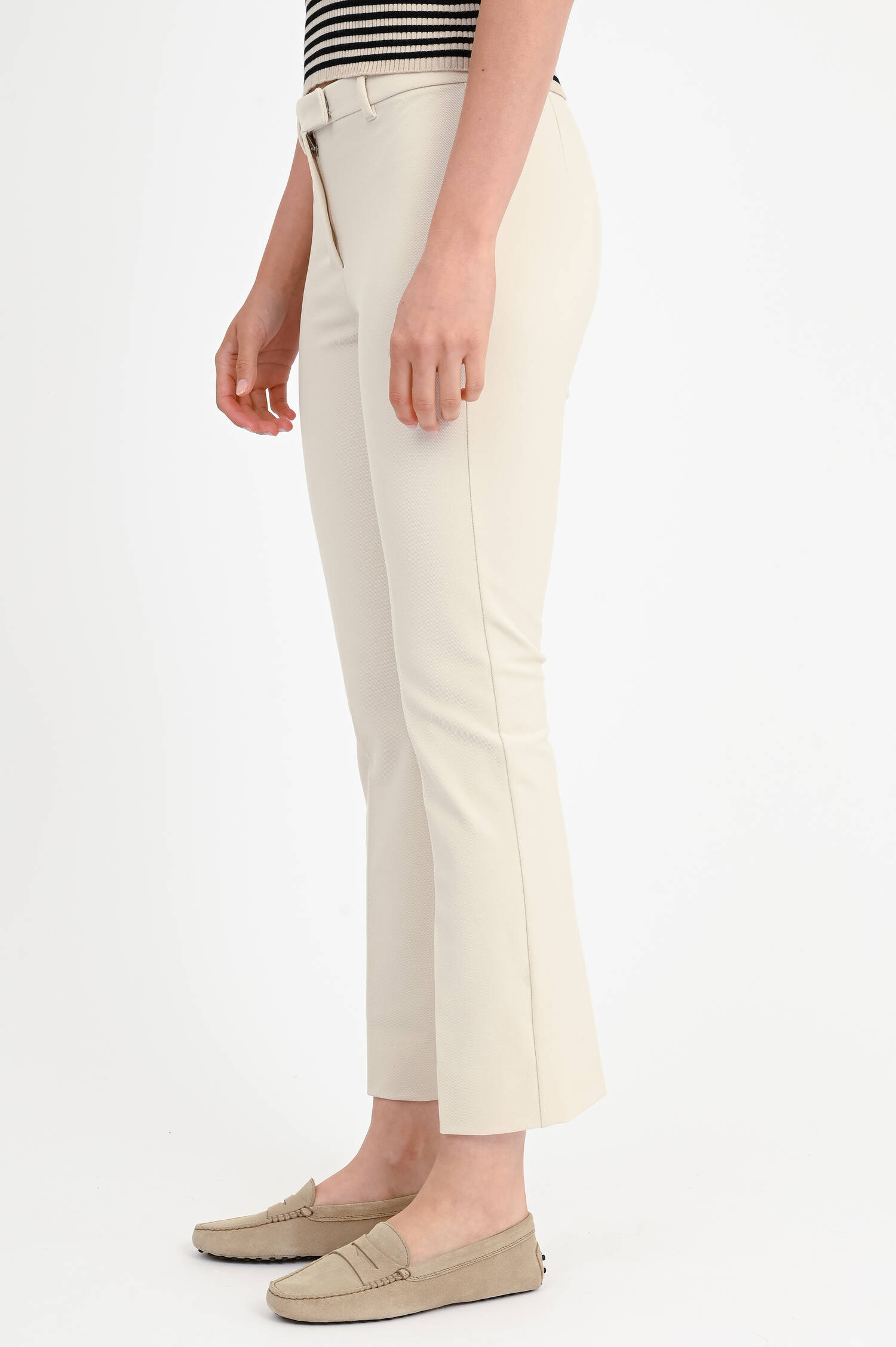 Piqué Stoffhose UMANITA in Creme Piqué Stoffhose UMANITA in Creme