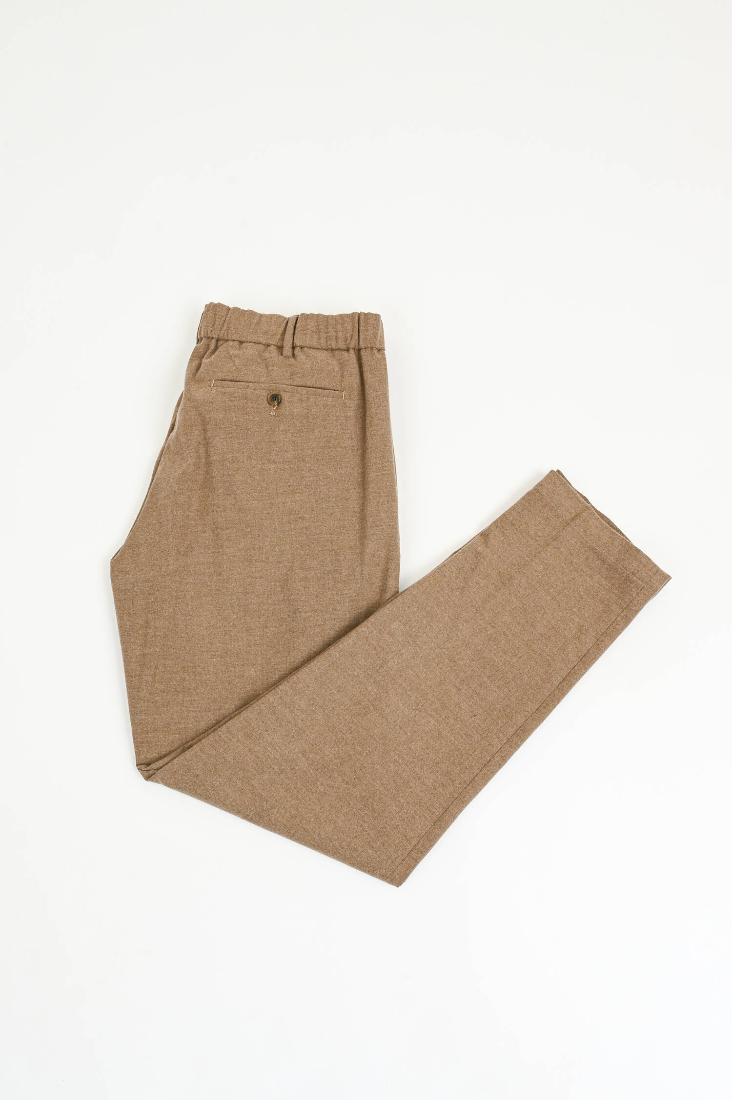 Sportliche Anzughose in Hellbraun