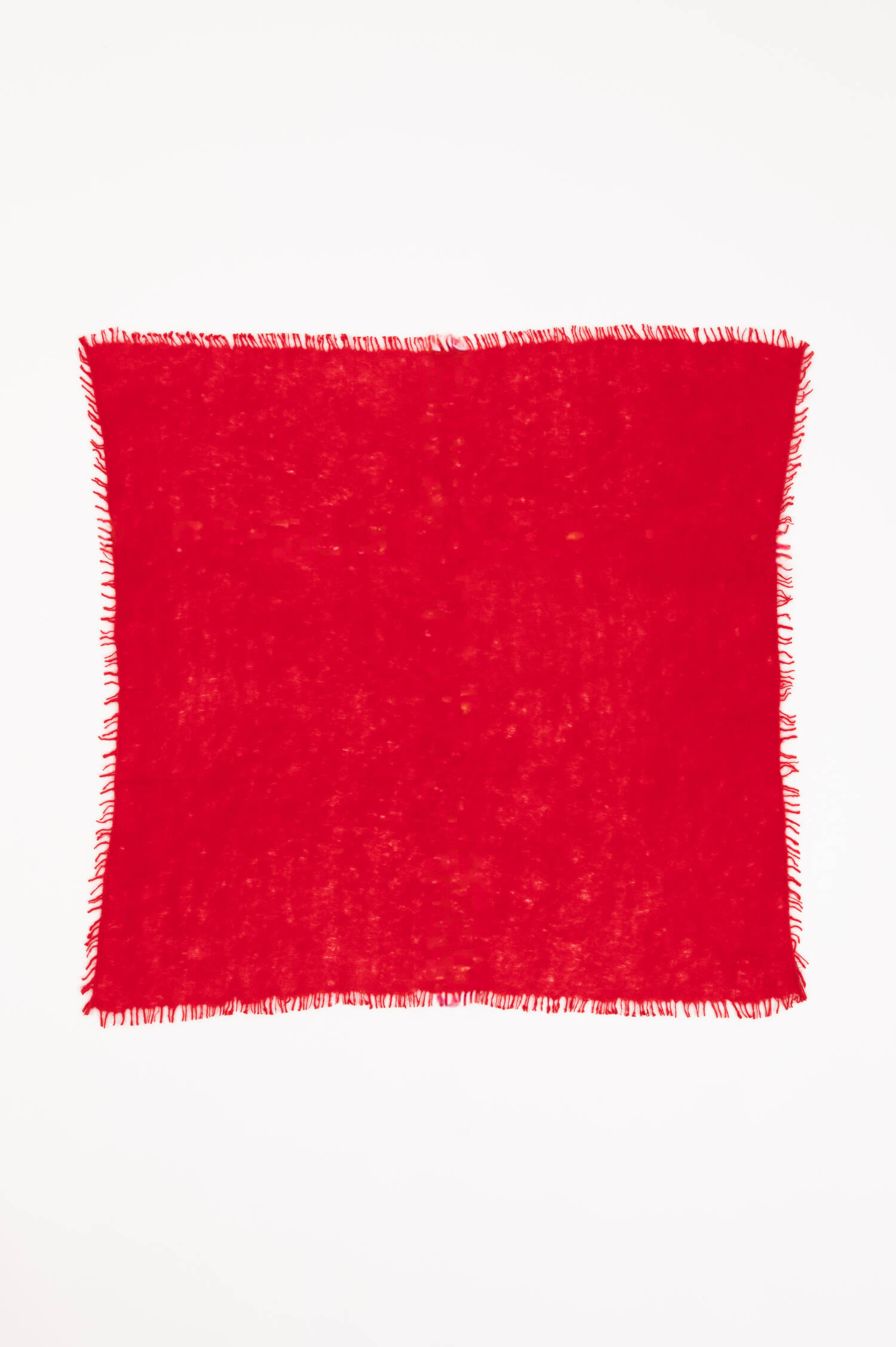 Doppelfädiger Cashmere Schal in Rot
