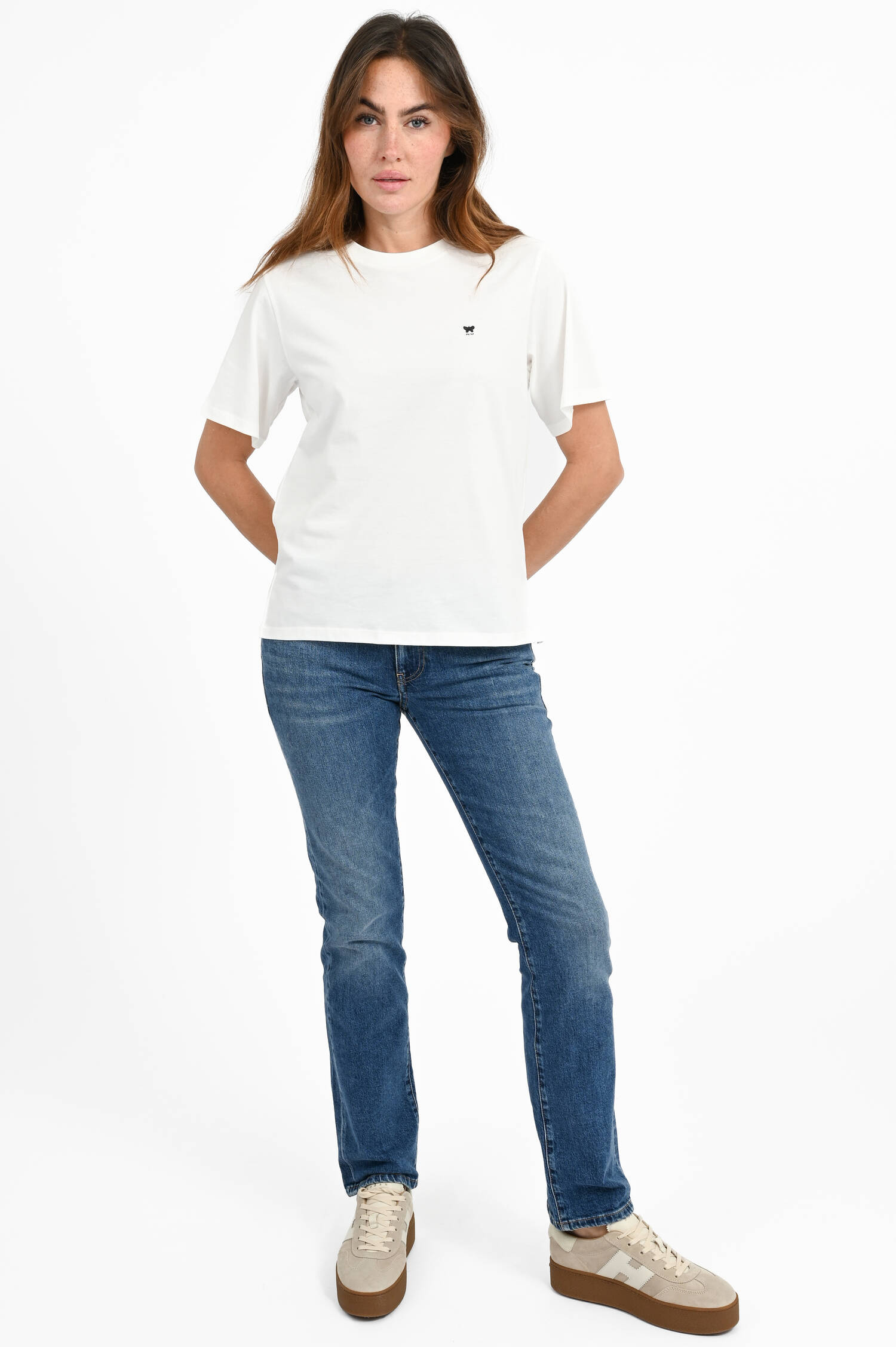 T-Shirt VENACO mit Logo-Detail in Weiß T-Shirt VENACO mit Logo-Detail in Weiß