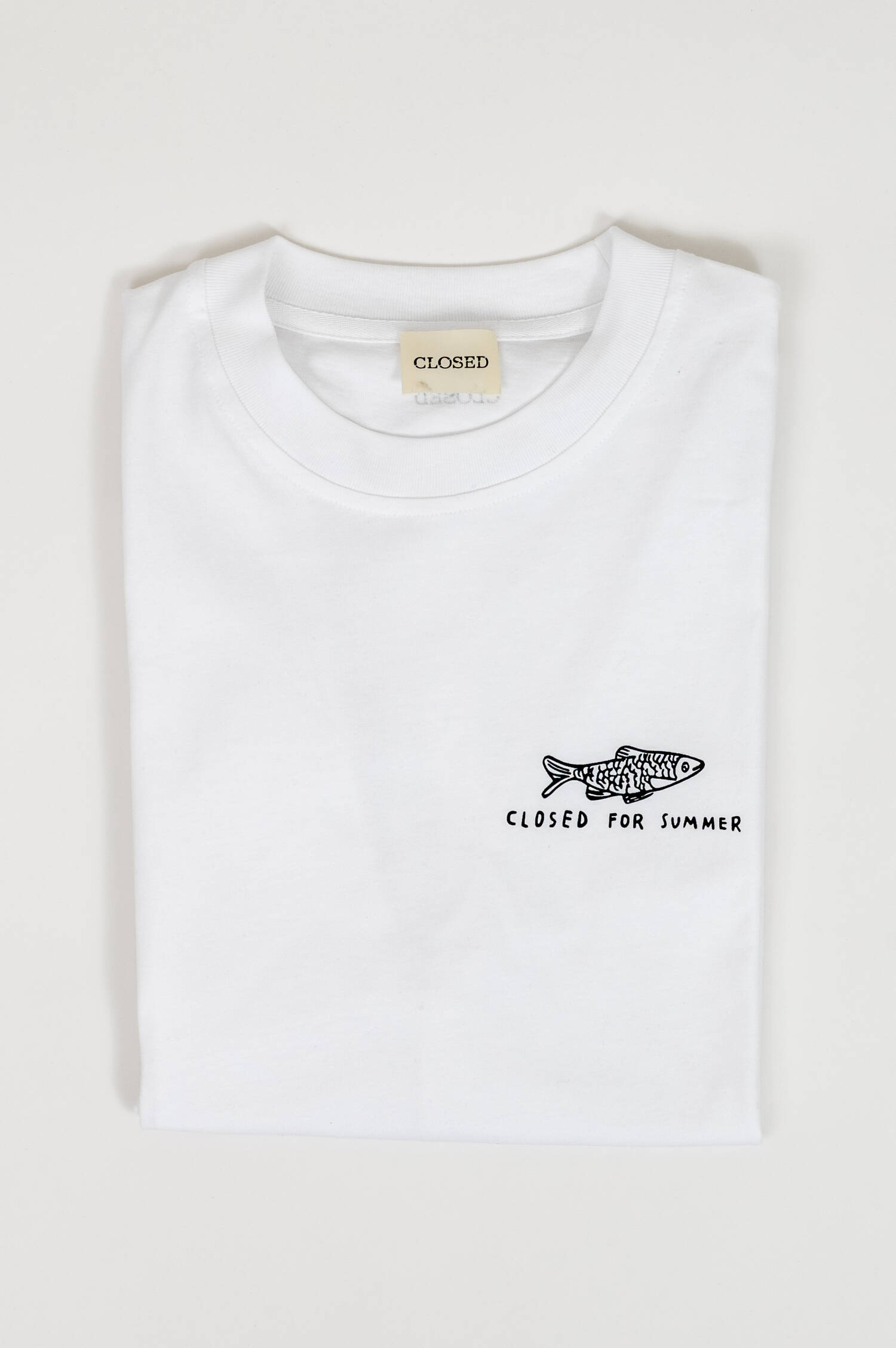 Lockeres T-Shirt in Weiß