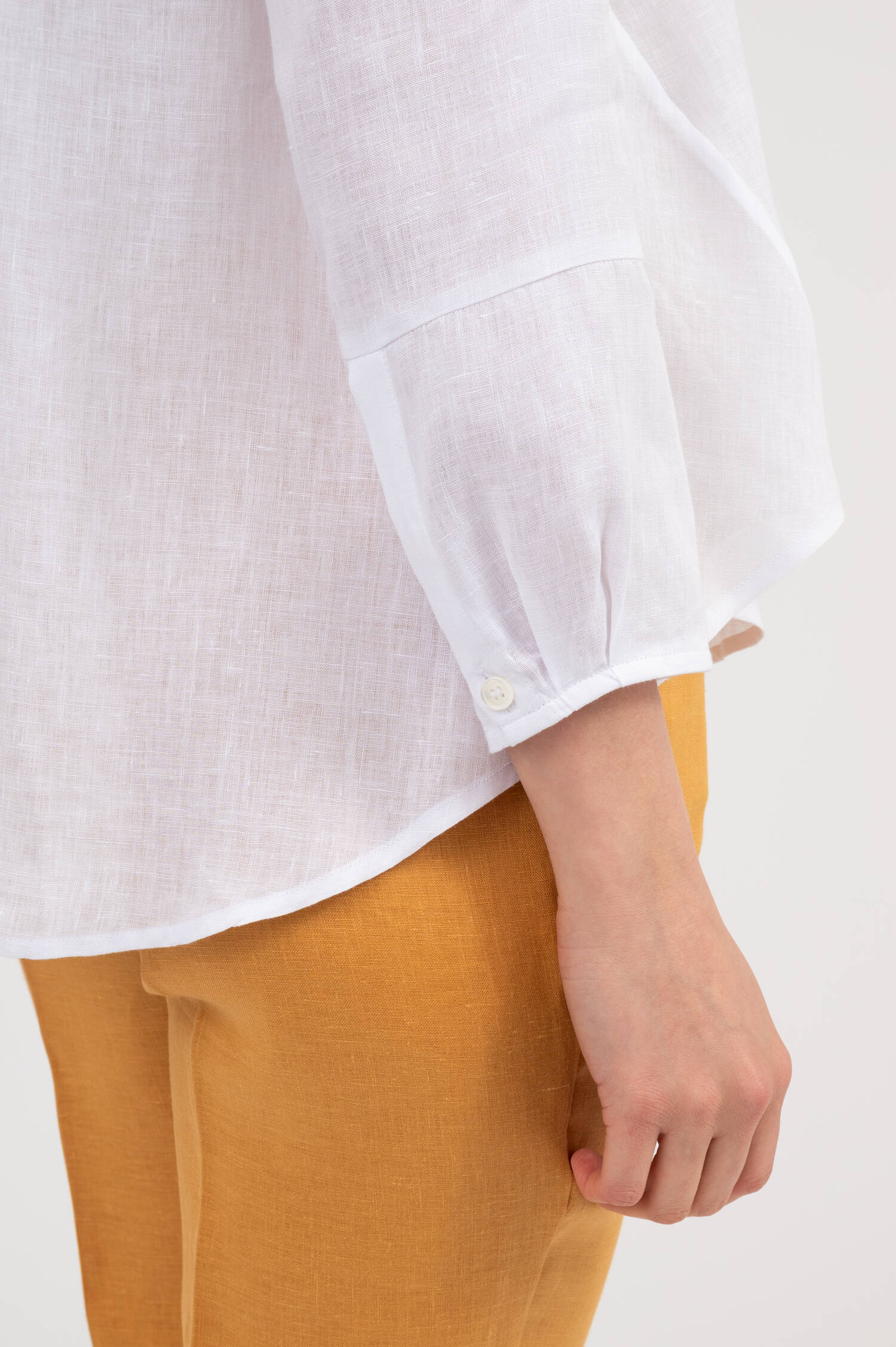 Leinenbluse NORA in Weiß