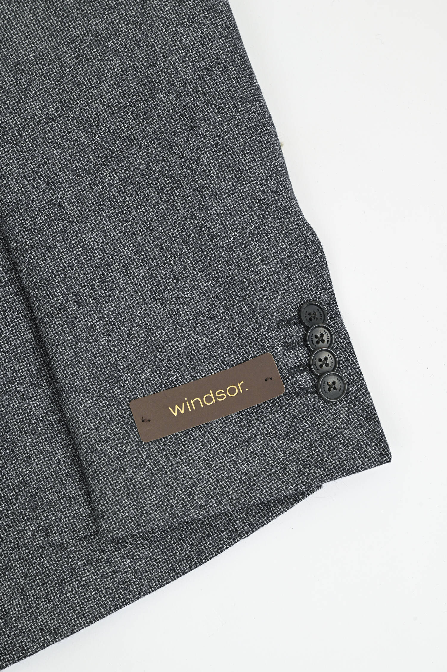 Sakko GIRO aus Schurwolle in Grau gemustert