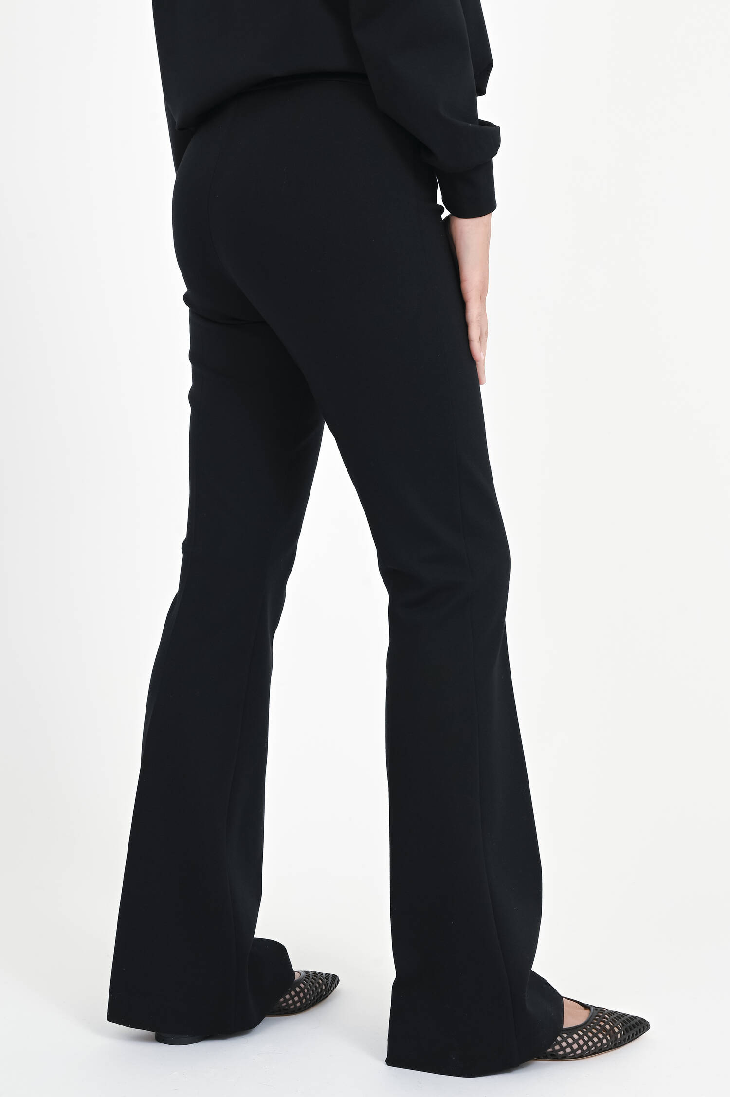 Hose mit elastischem Bund in Schwarz