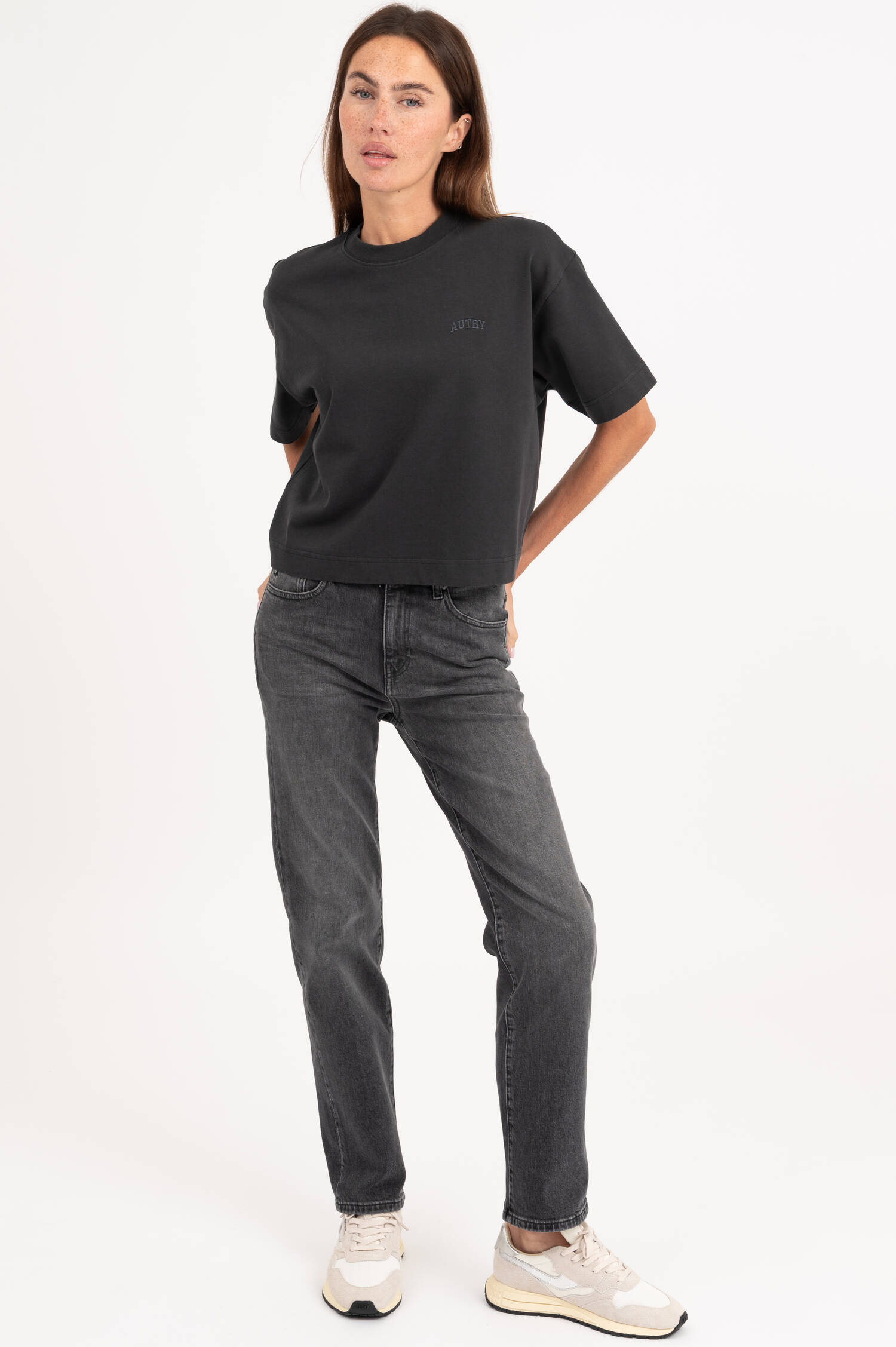 Oversize T-Shirt in Anthrazit