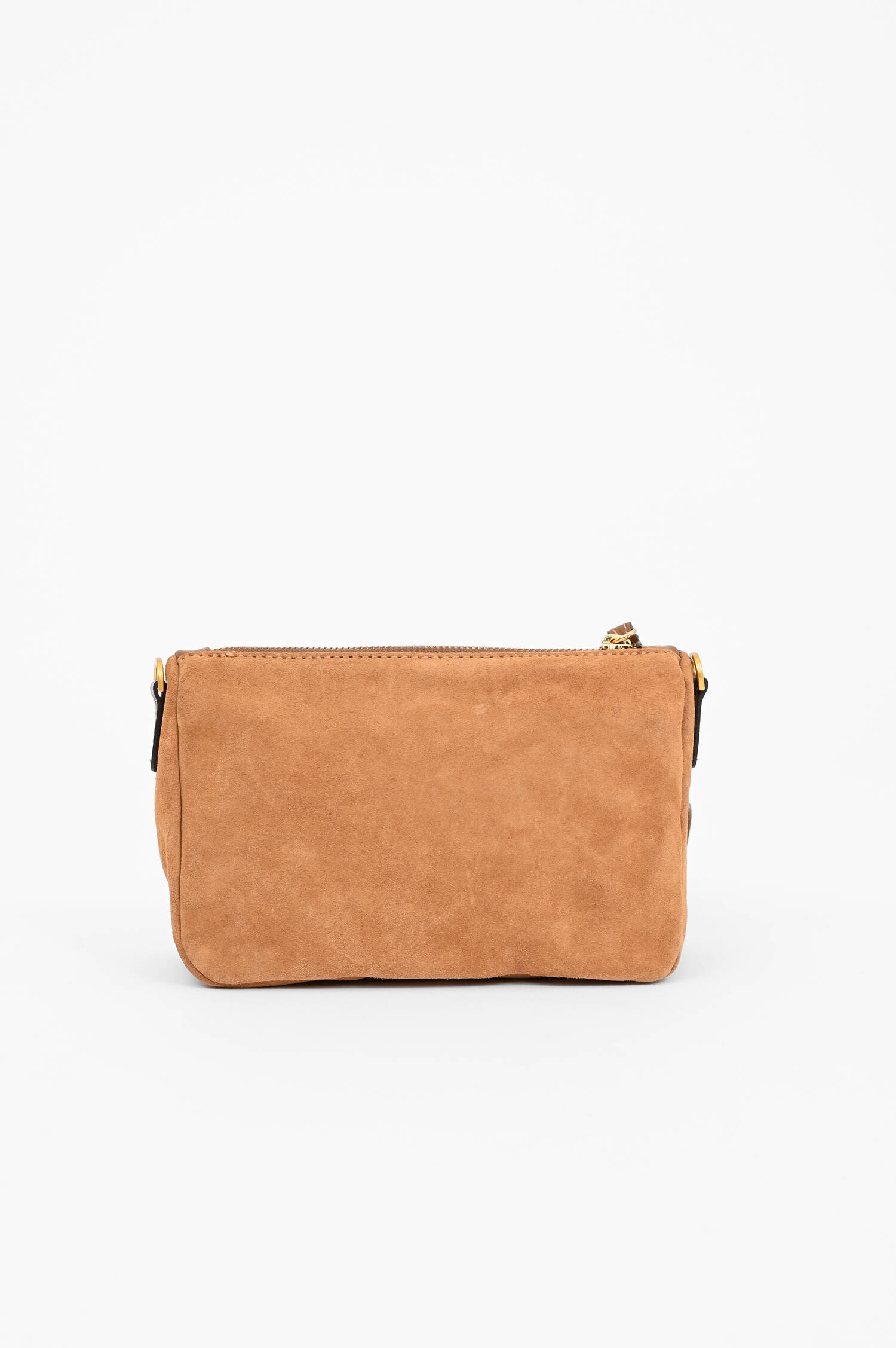 Veloursleder-Pouch NORA in Caramel Veloursleder-Pouch NORA in Caramel