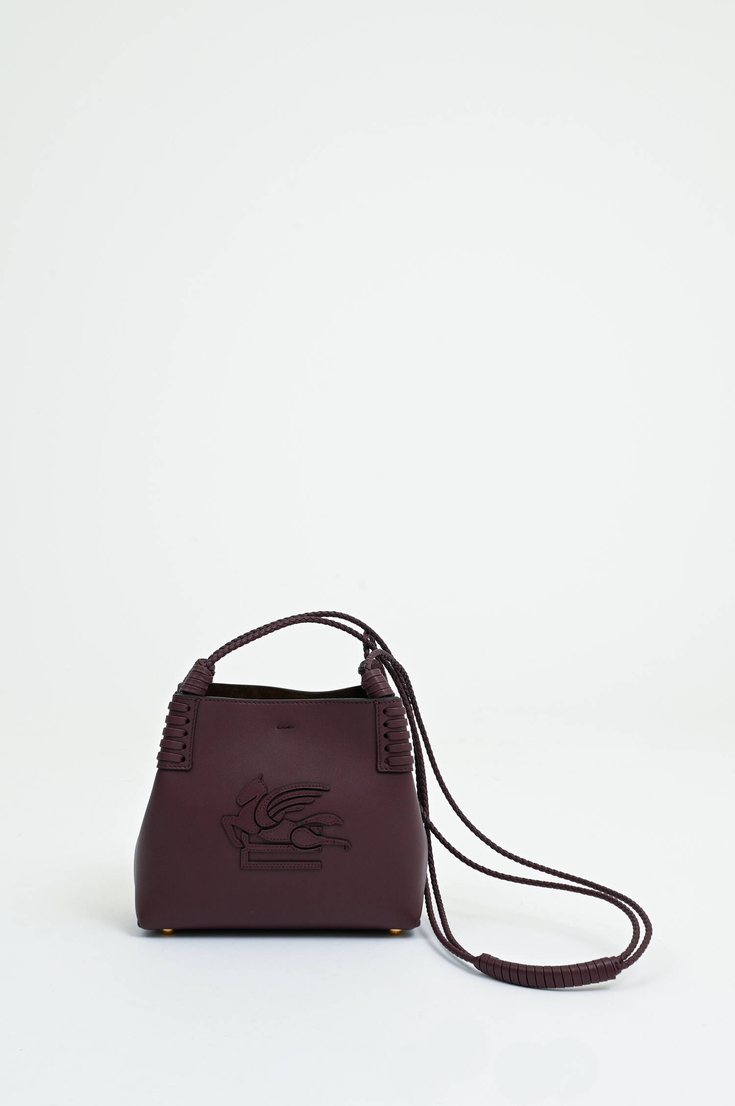 Mini-Shopper mit Pegasus-Logo in Bordeaux Mini-Shopper mit Pegasus-Logo in Bordeaux