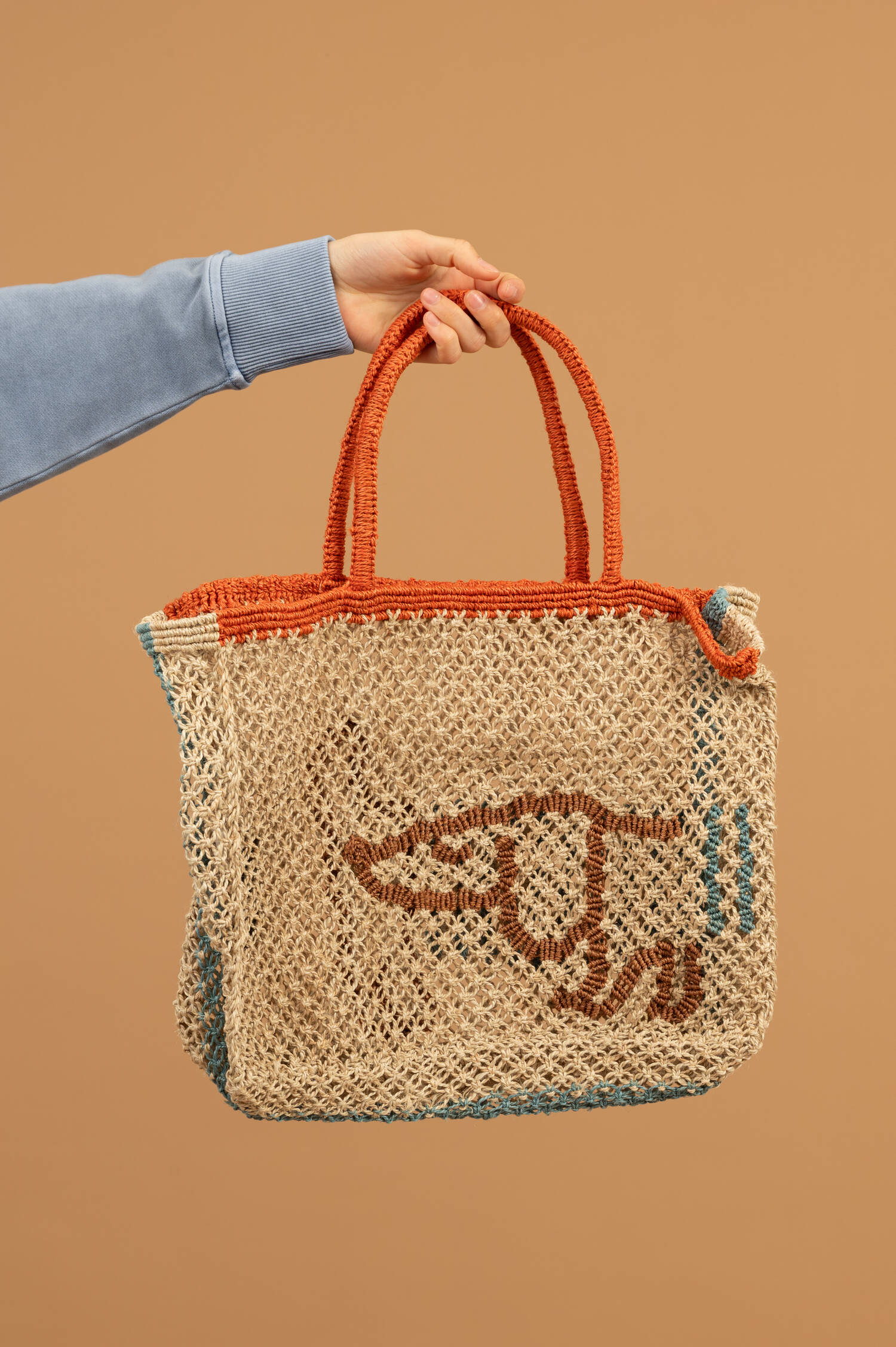 Beachbag WORD BRETON DOG in Natur