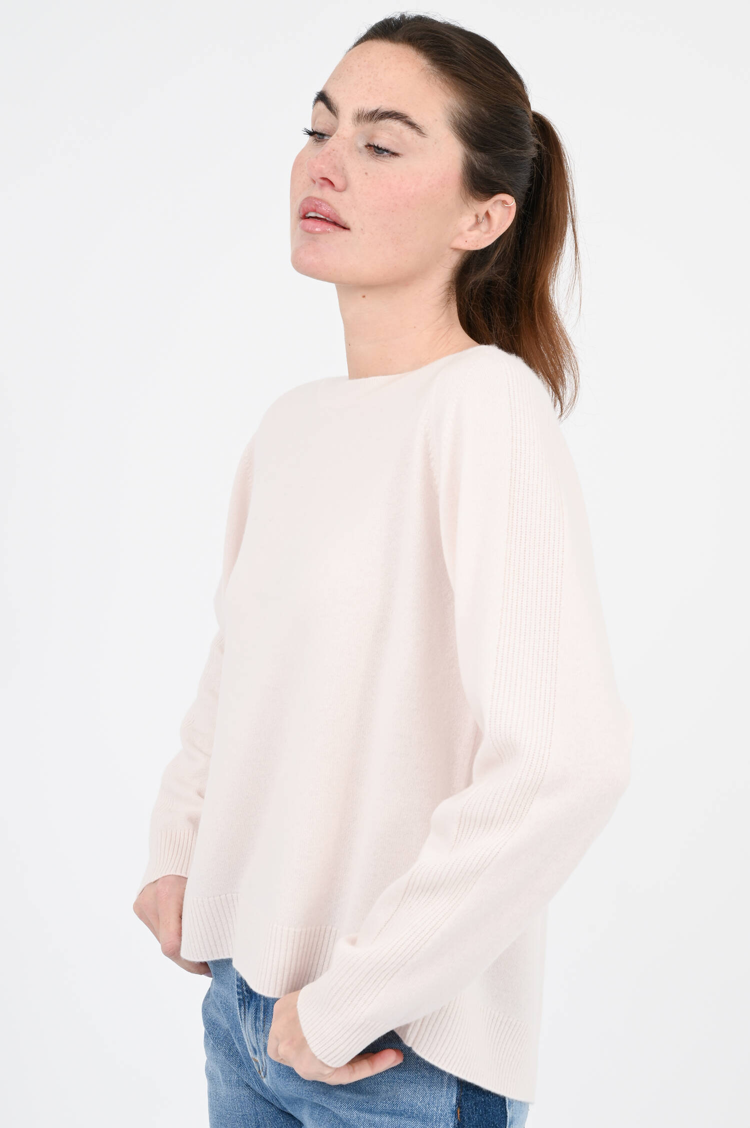 Cashmere-Strickpullover in Gloss