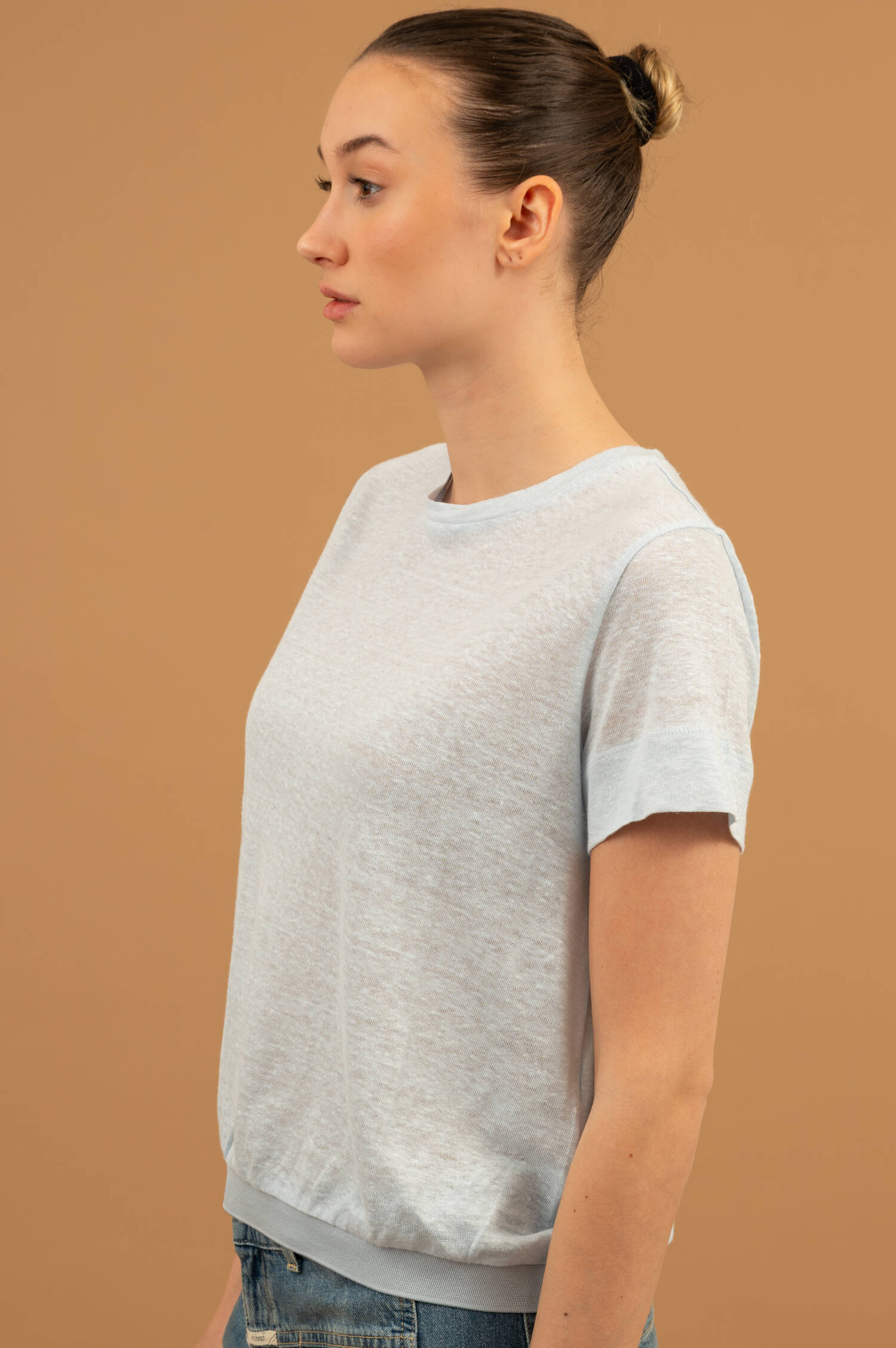 Hanf T-Shirt NATURAL EASE in Skyblau