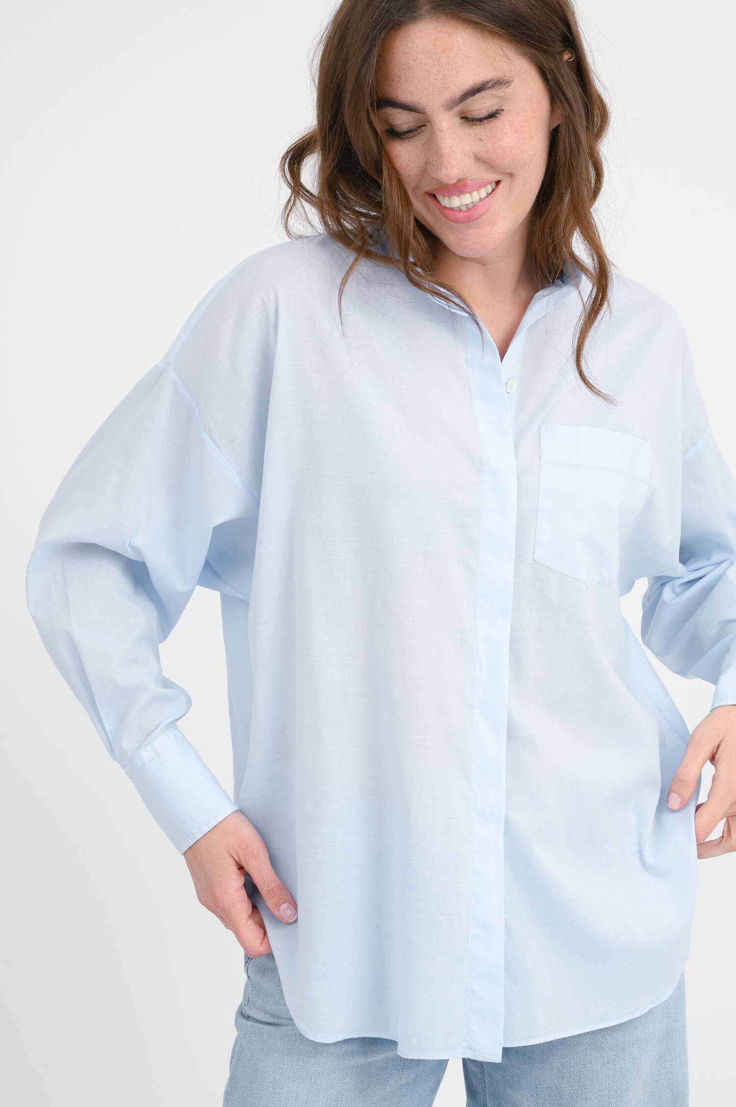 Blusenshirt KATIA in Hellblau