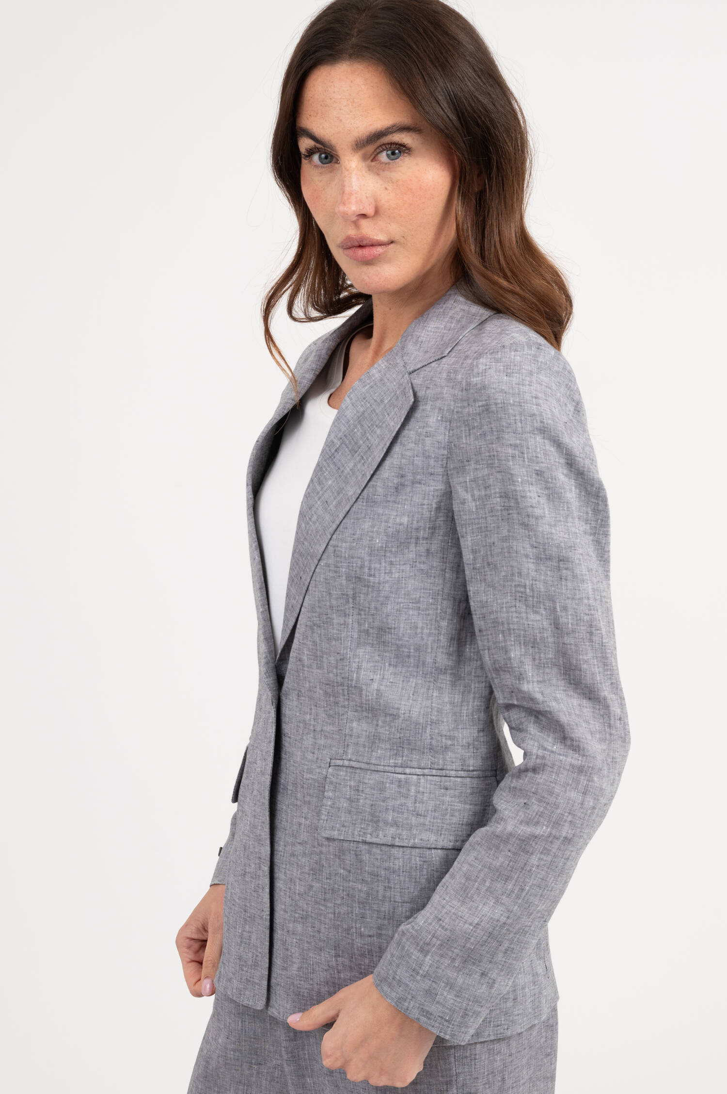 Blazer in Blau meliert Blazer in Blau meliert