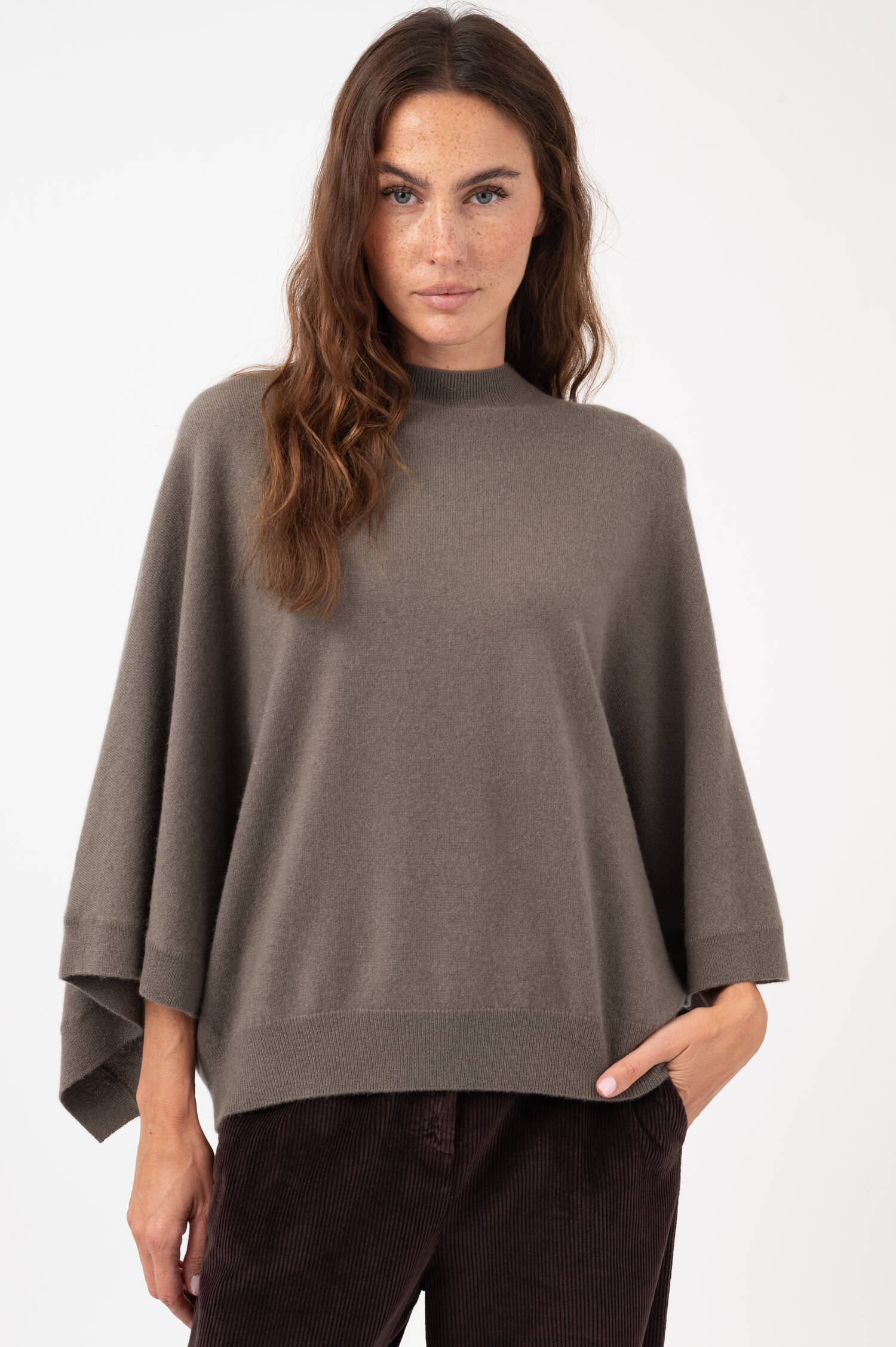 Cashmere Pullover KAJA in Taupe Cashmere Pullover KAJA in Taupe