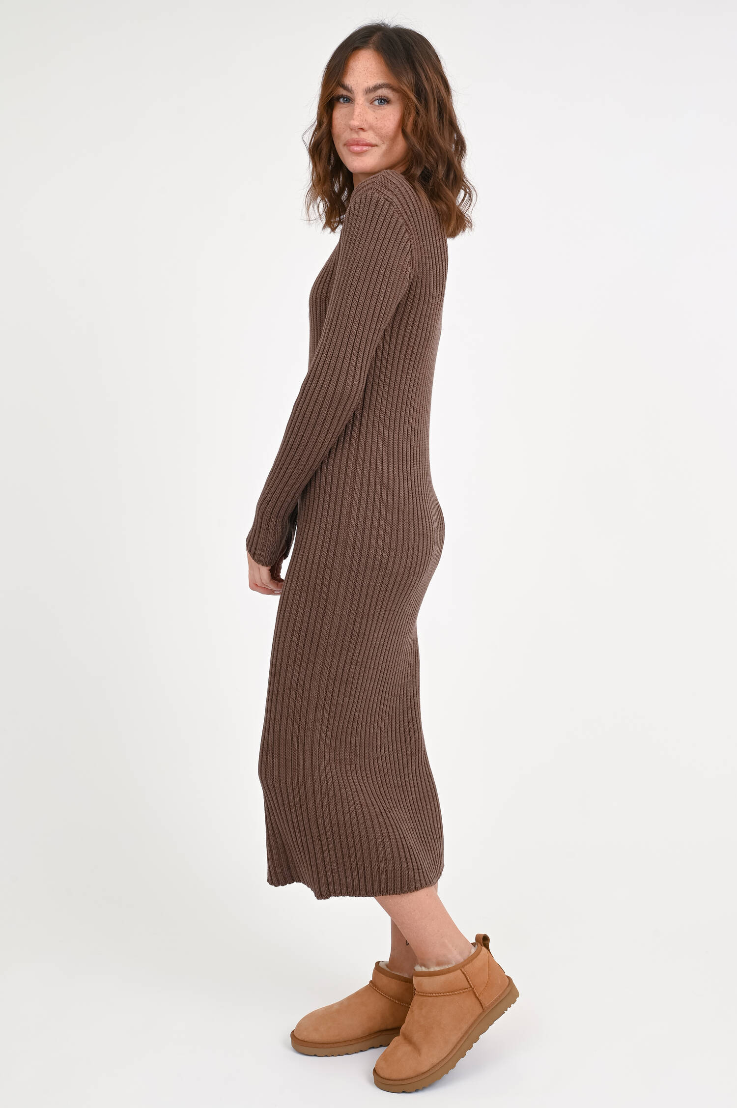 Strickkleid HELENA in Braun
