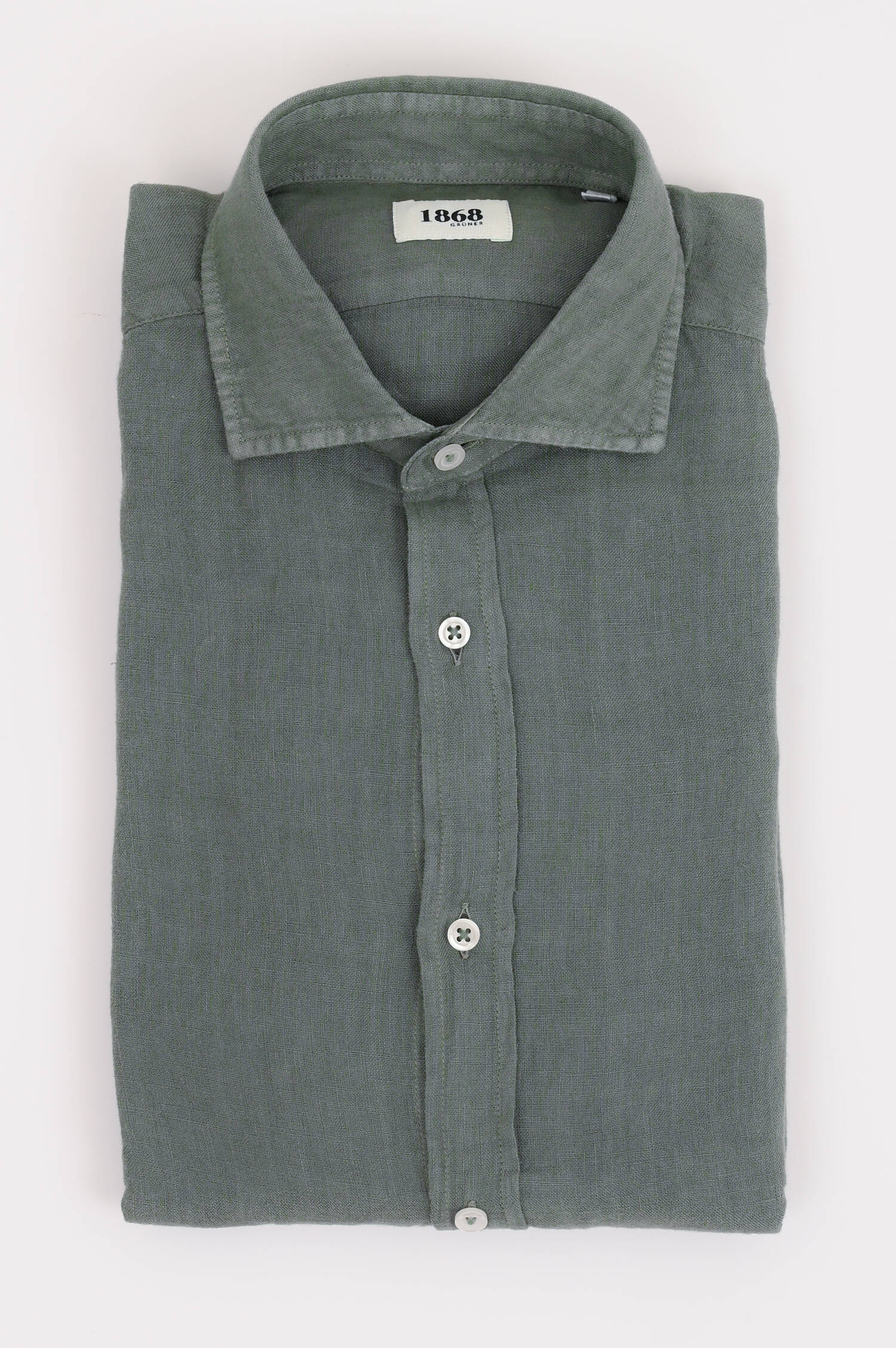 Leinenhemd in Khaki