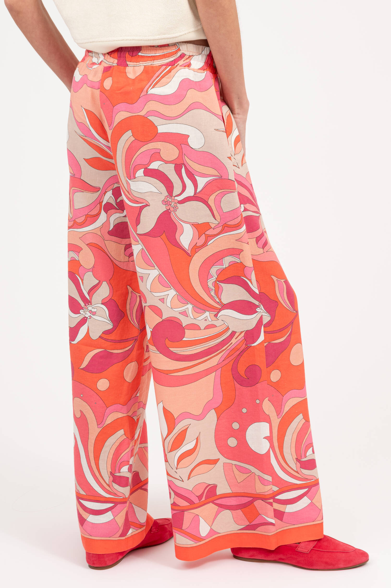 Culotte Hose AUGUST mit Print in Pink
