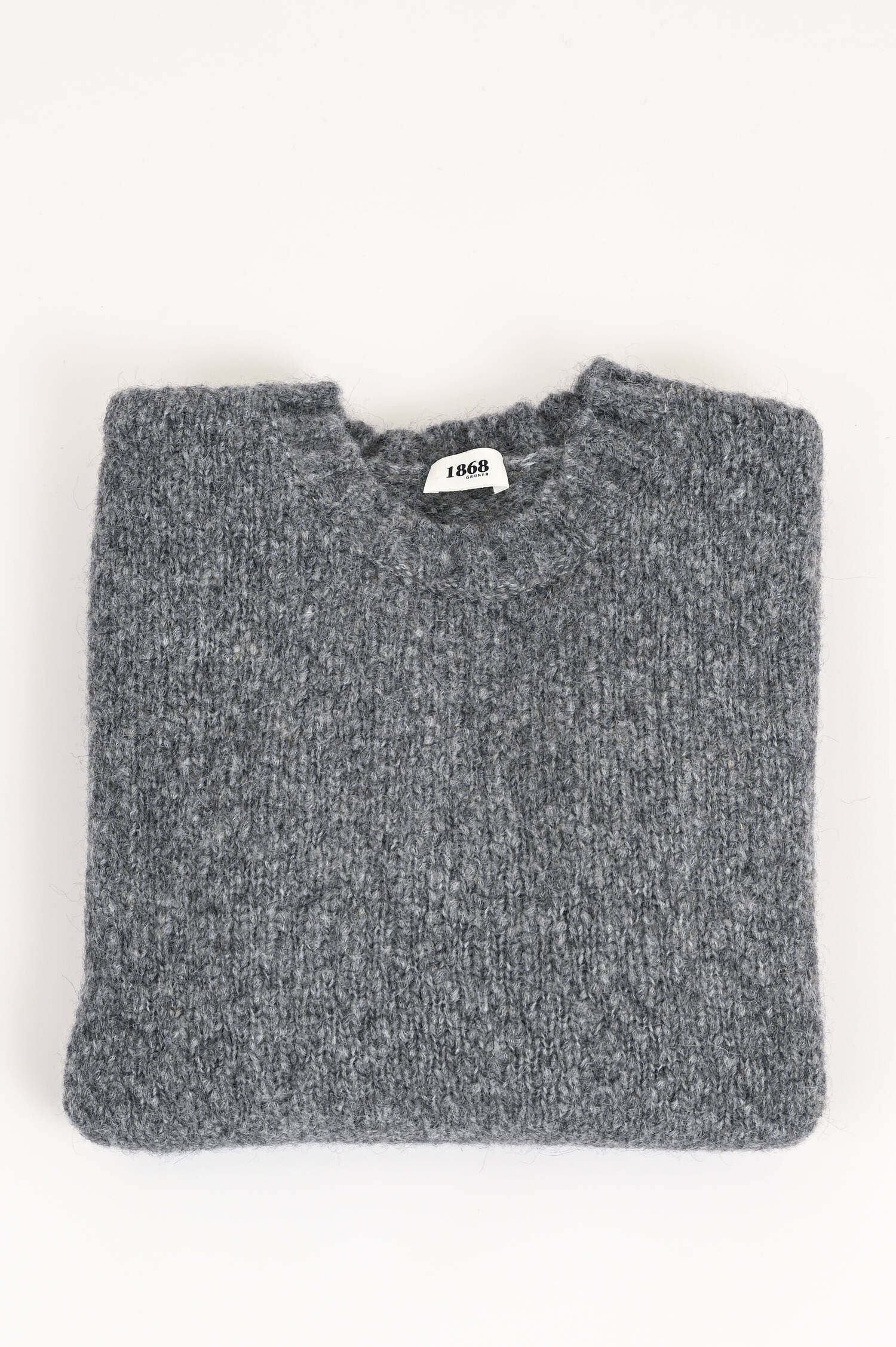 Pullover aus Alpaka-Woll-Mix in Grau meliert