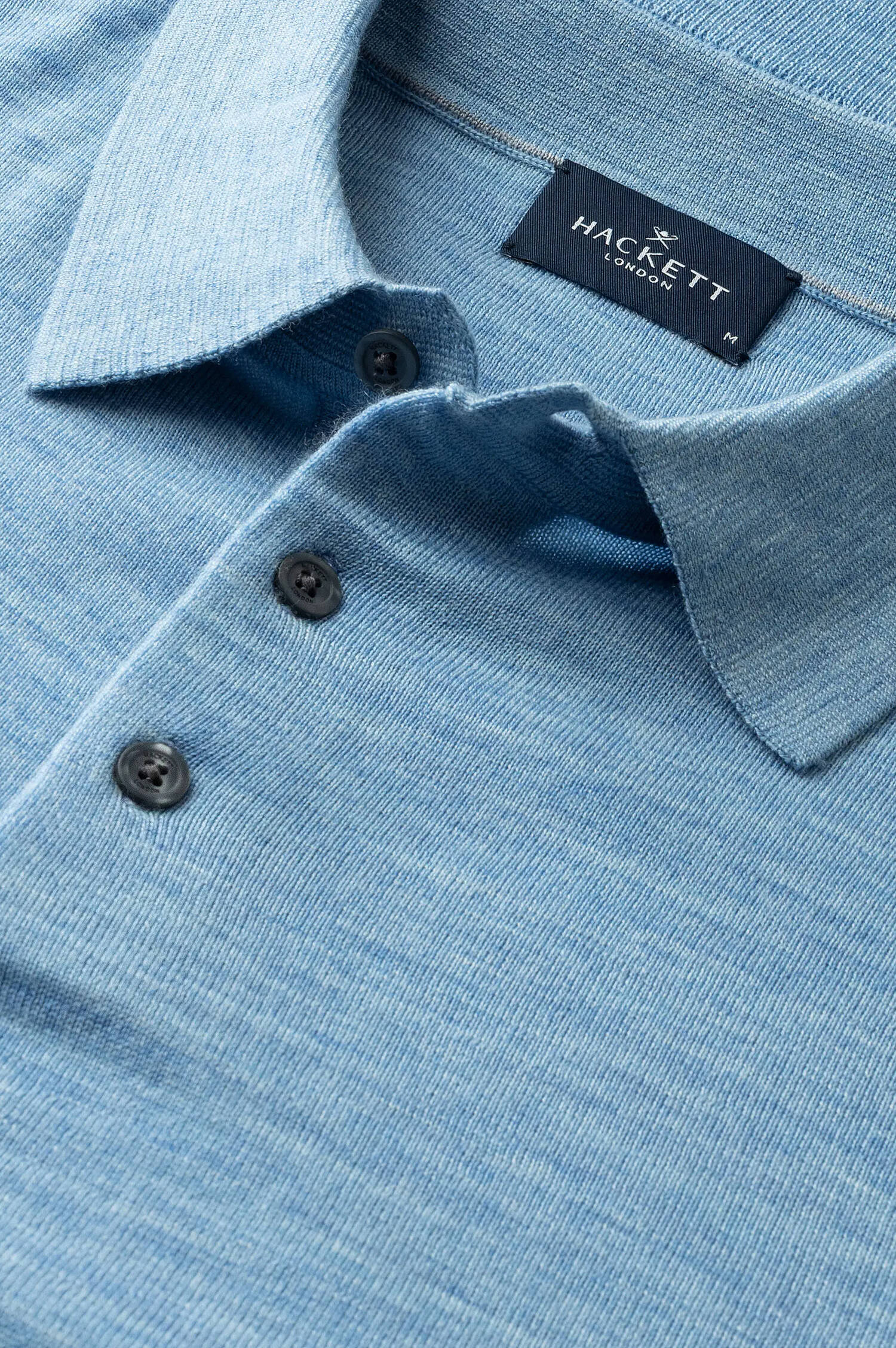 Feinstrick-Pullover in Hellblau