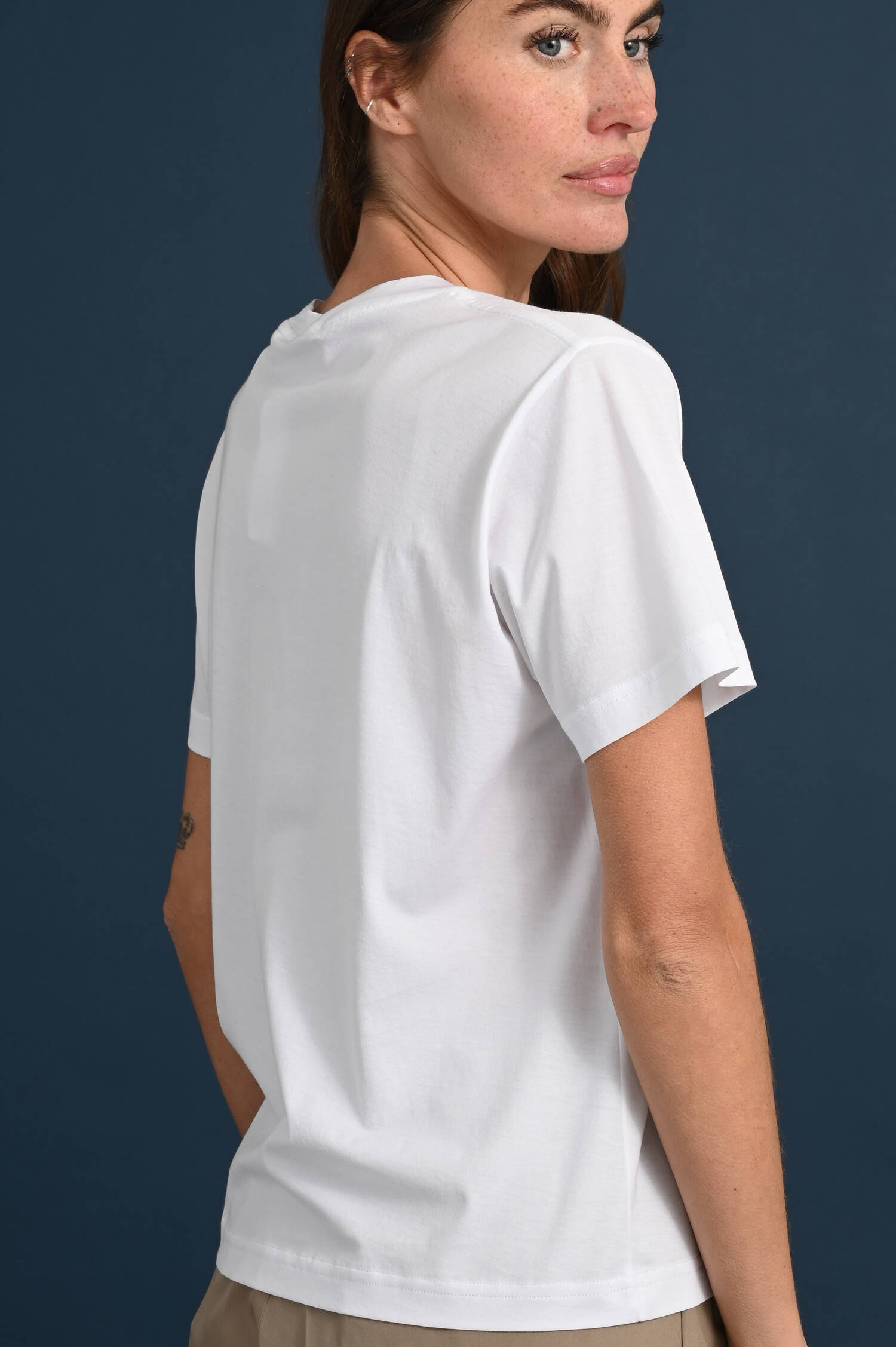 T-Shirt Fritzi in Bianco