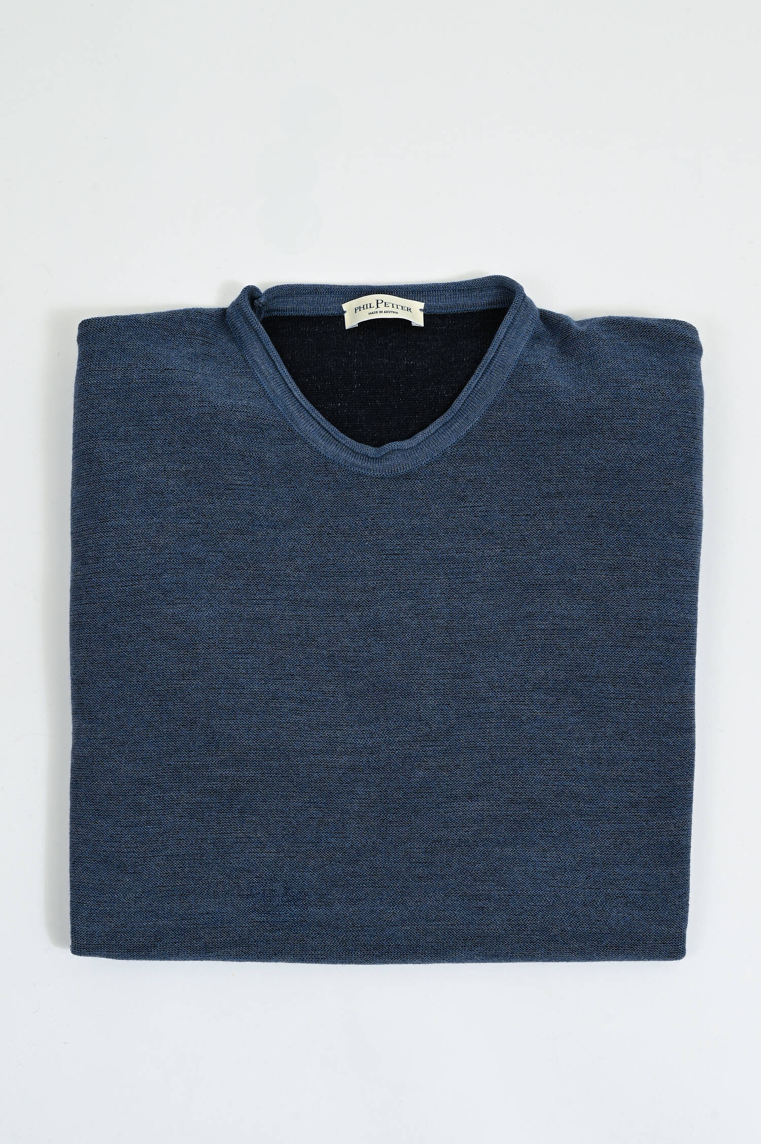 Pullover mit Inside-Out-Nähten in Blau Pullover mit Inside-Out-Nähten in Blau