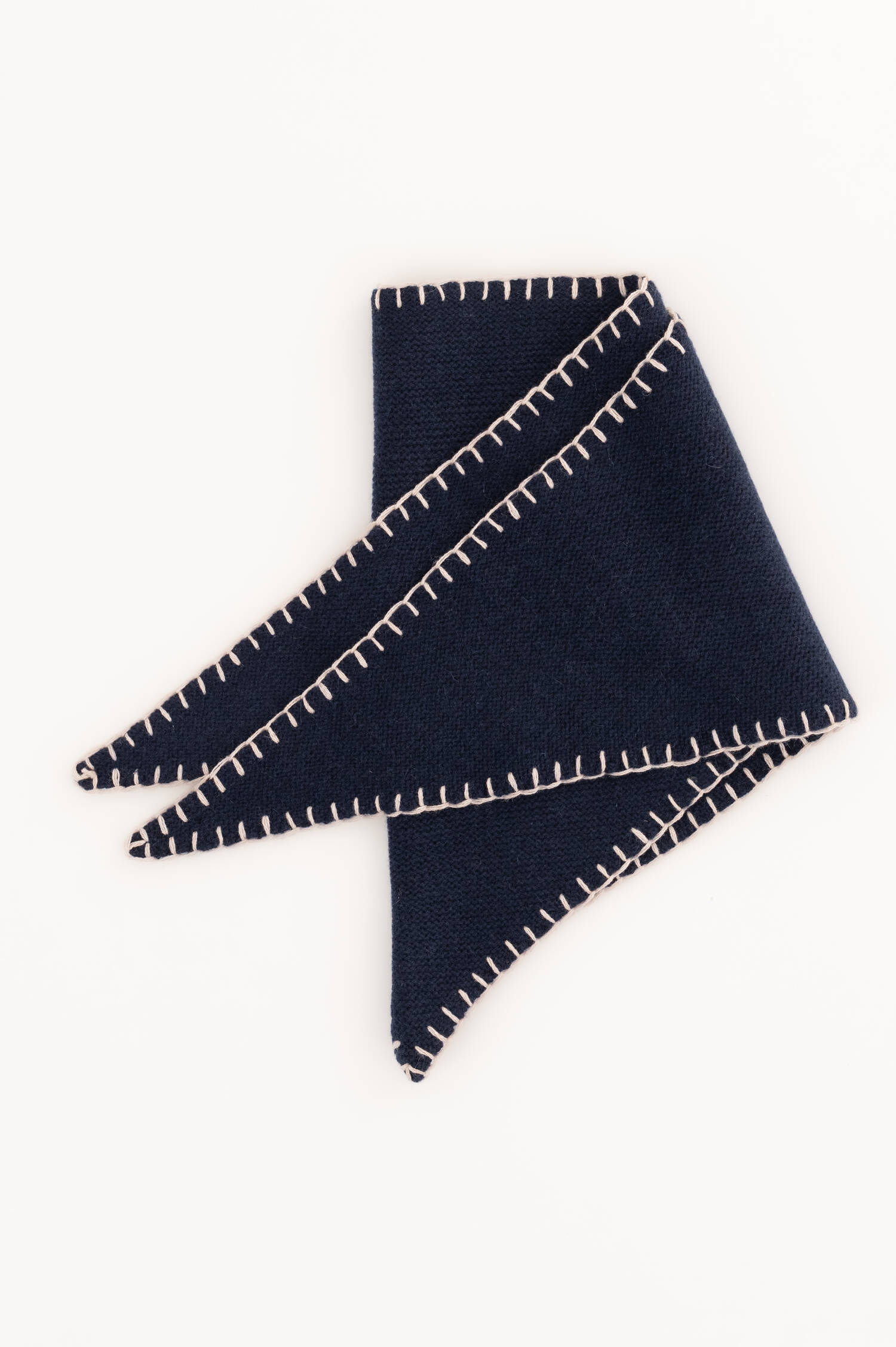 Woll-Cashmere-Dreieckstuch in Navy Woll-Cashmere-Dreieckstuch in Navy