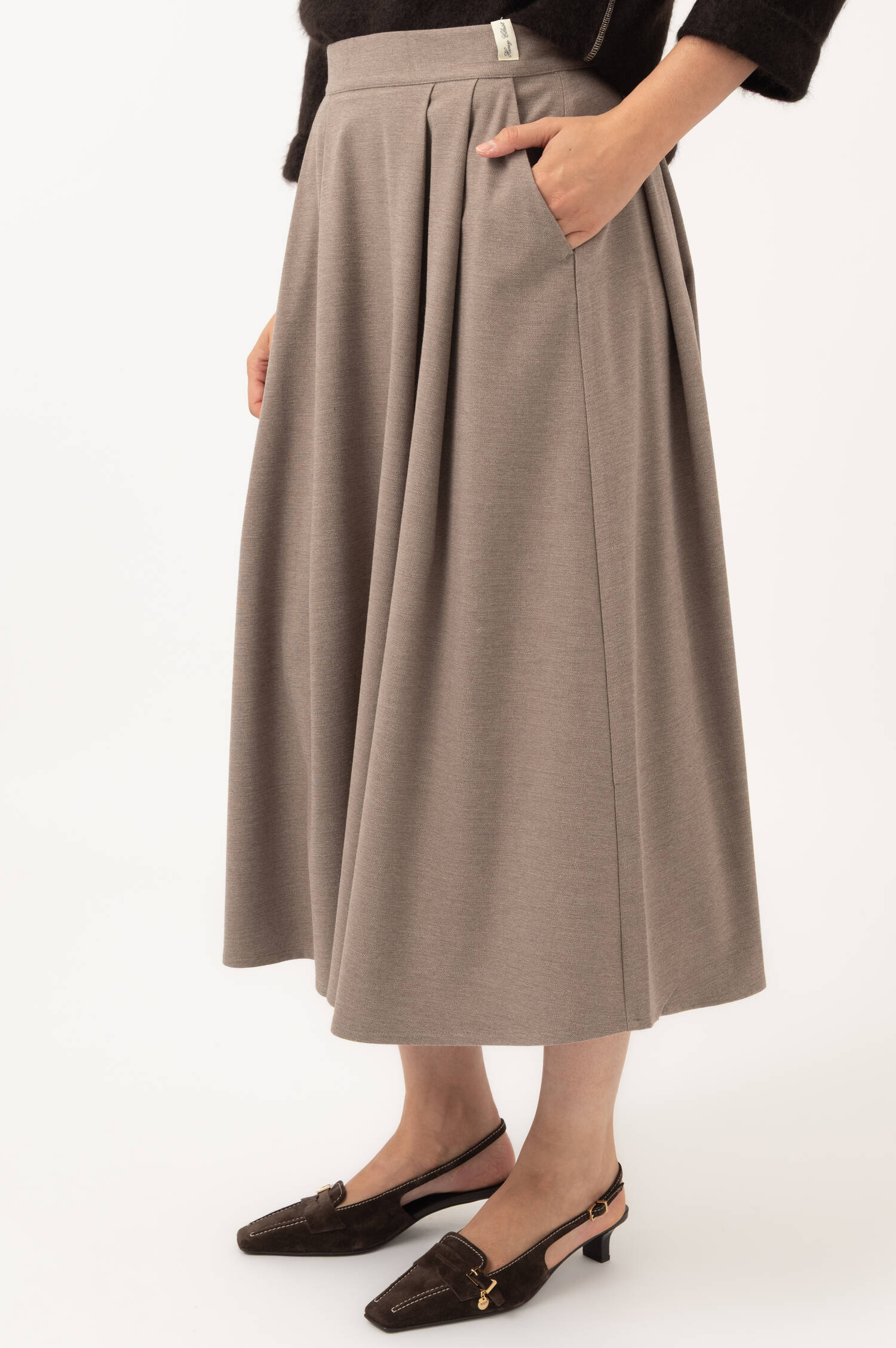 Midi-Rock in Beige Midi-Rock in Beige