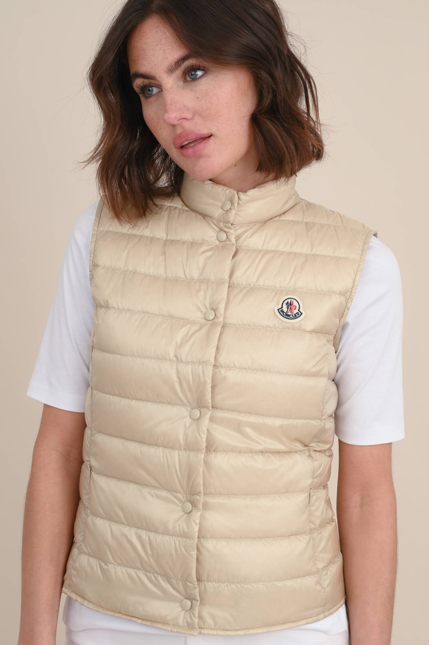 Leichtdaunengilet LIANE in Beige