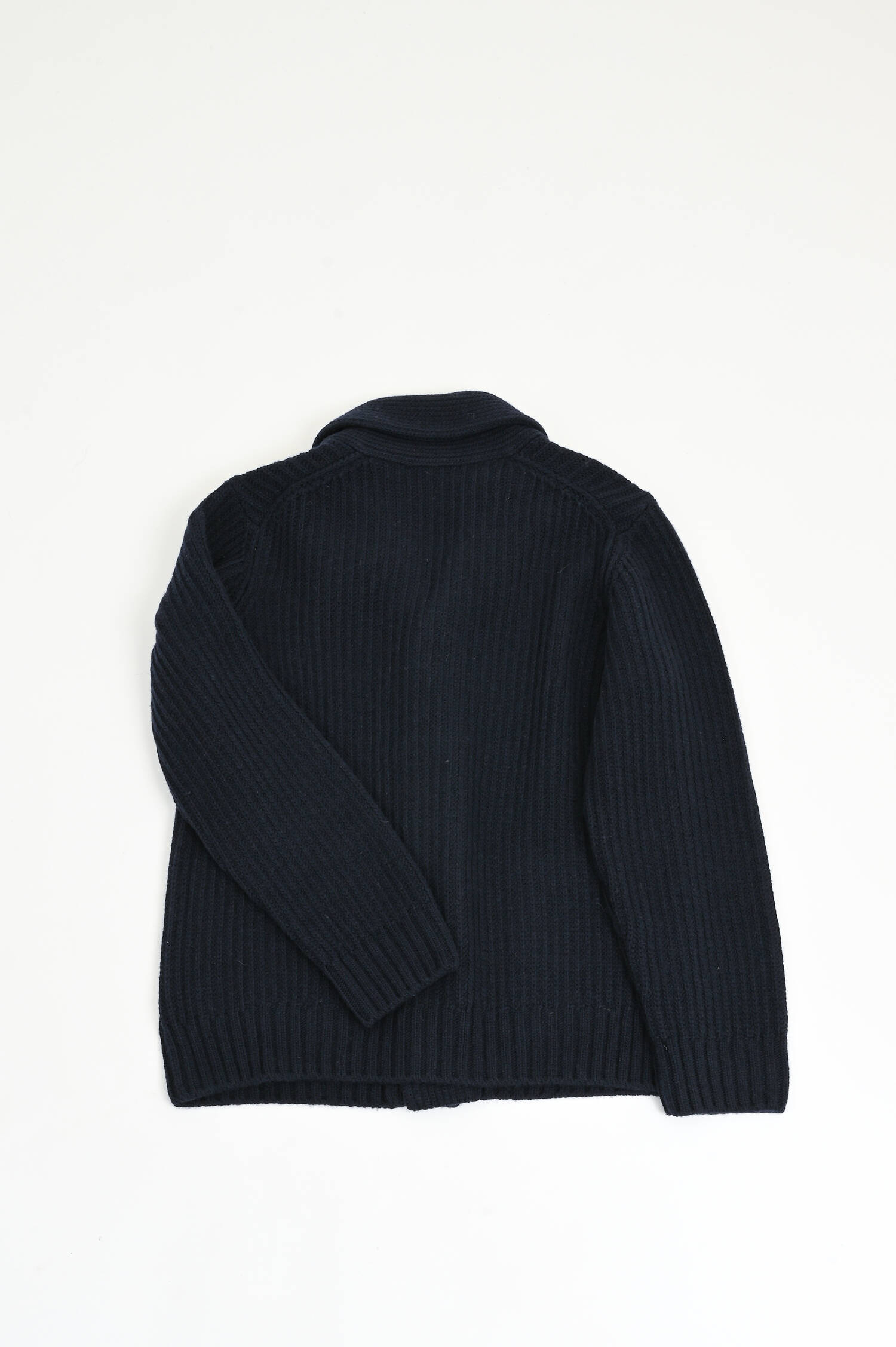 Strickjacke aus Wolle in Navy
