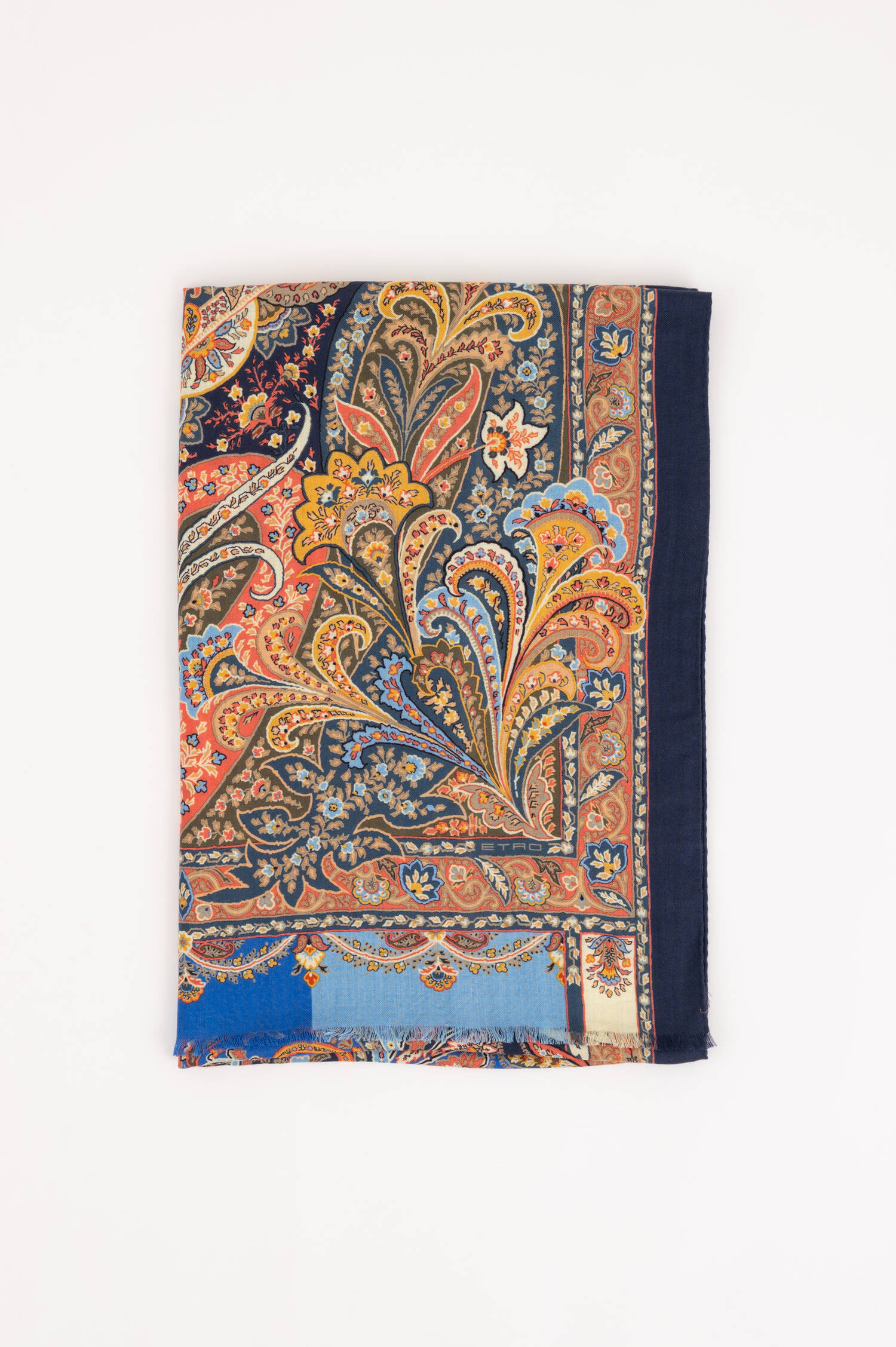 Schal aus Kaschmir-Seide in Multicolor