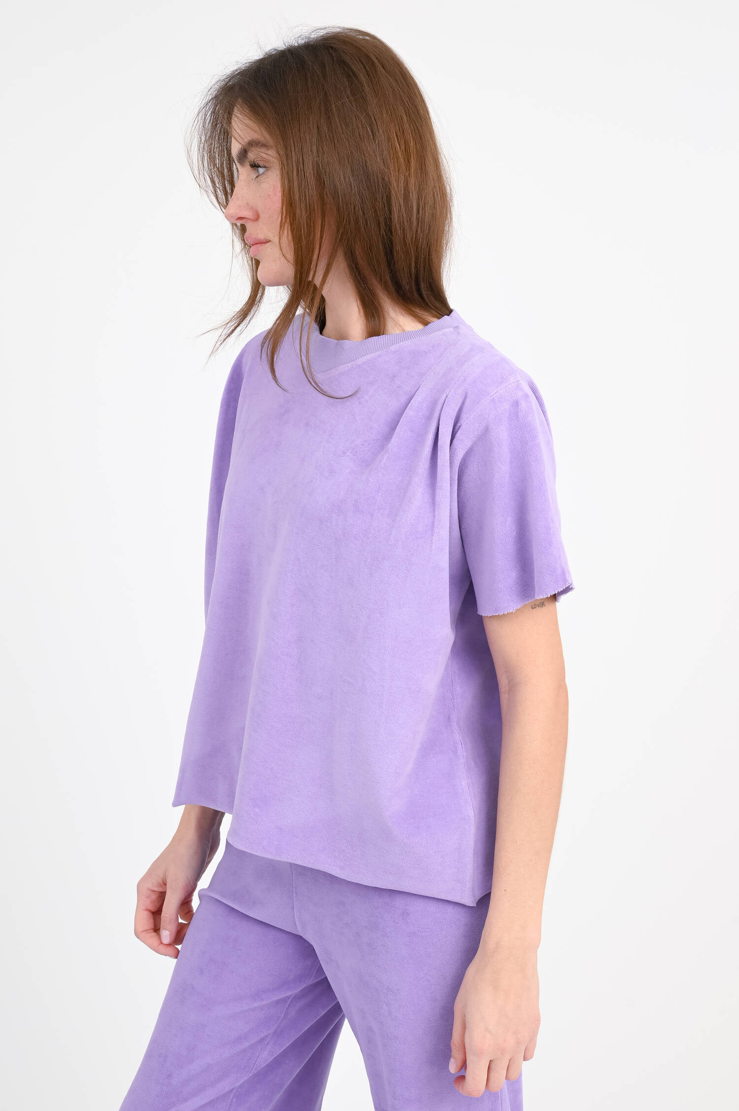 Shirt MELVILLE aus Frottee in Lavendel