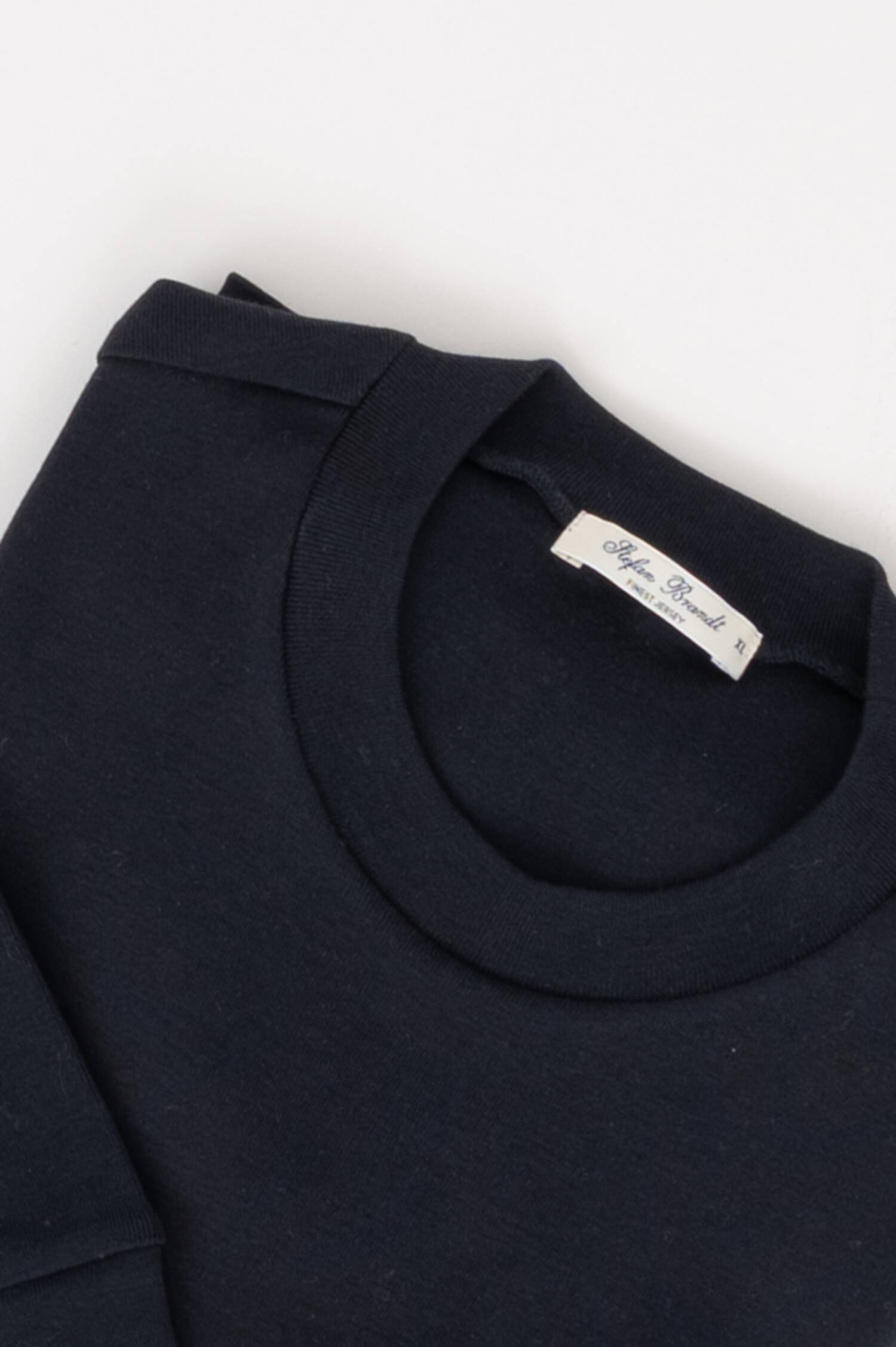 T-Shirt aus Baumwolle in Marineblau