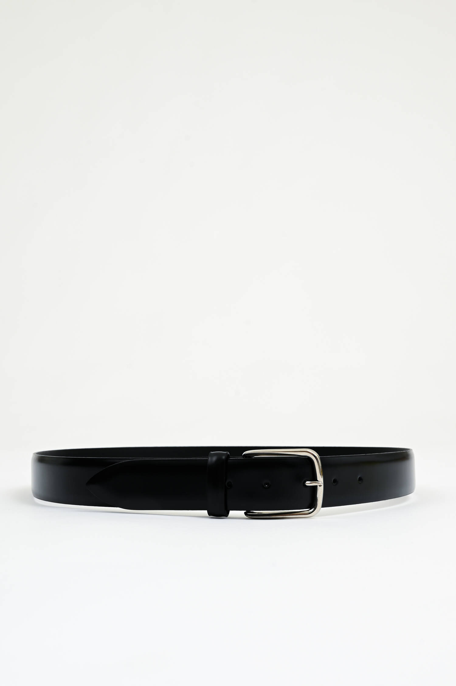 Gürtel aus Glattleder in Schwarz