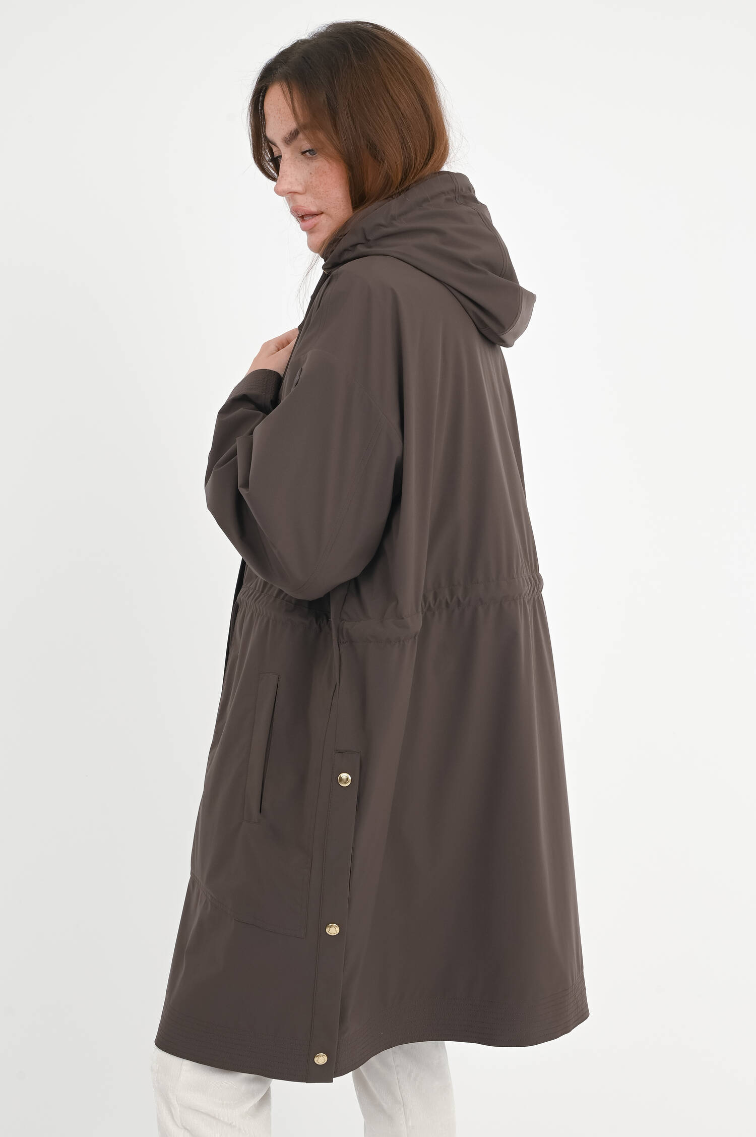 Daunenparka SAINBEL 2-in-1-Modell in Chocolate