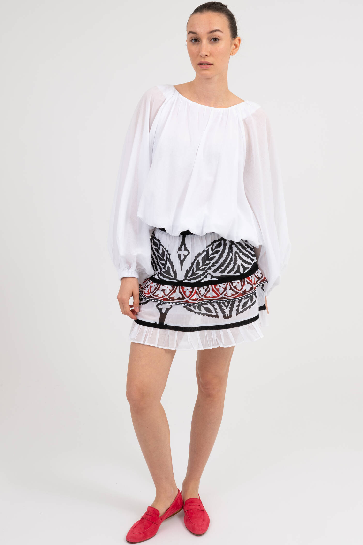 Schlupfbluse WILLOW in Weiß