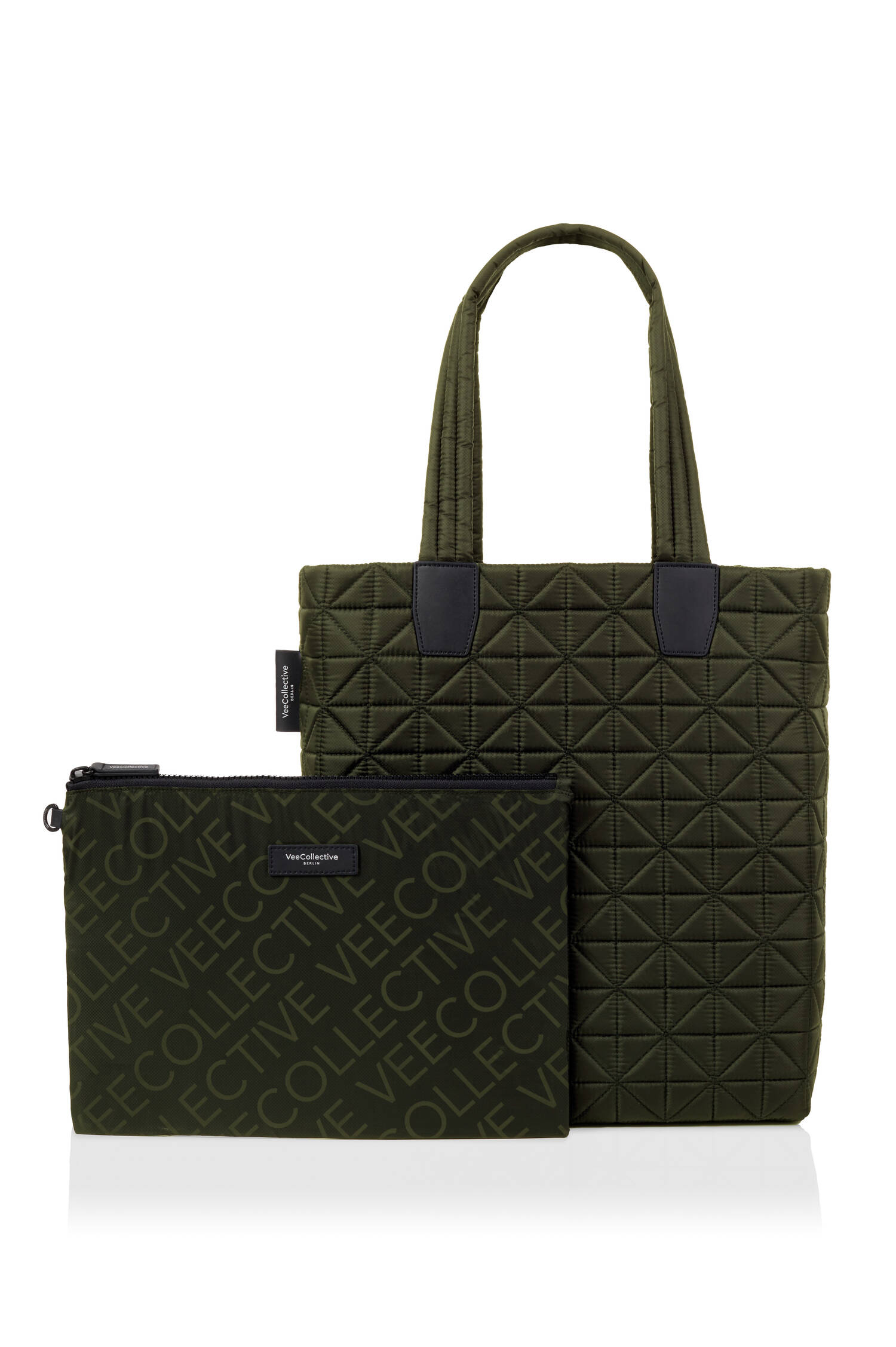 Gesteppter VEE SHOPPER in Oliv