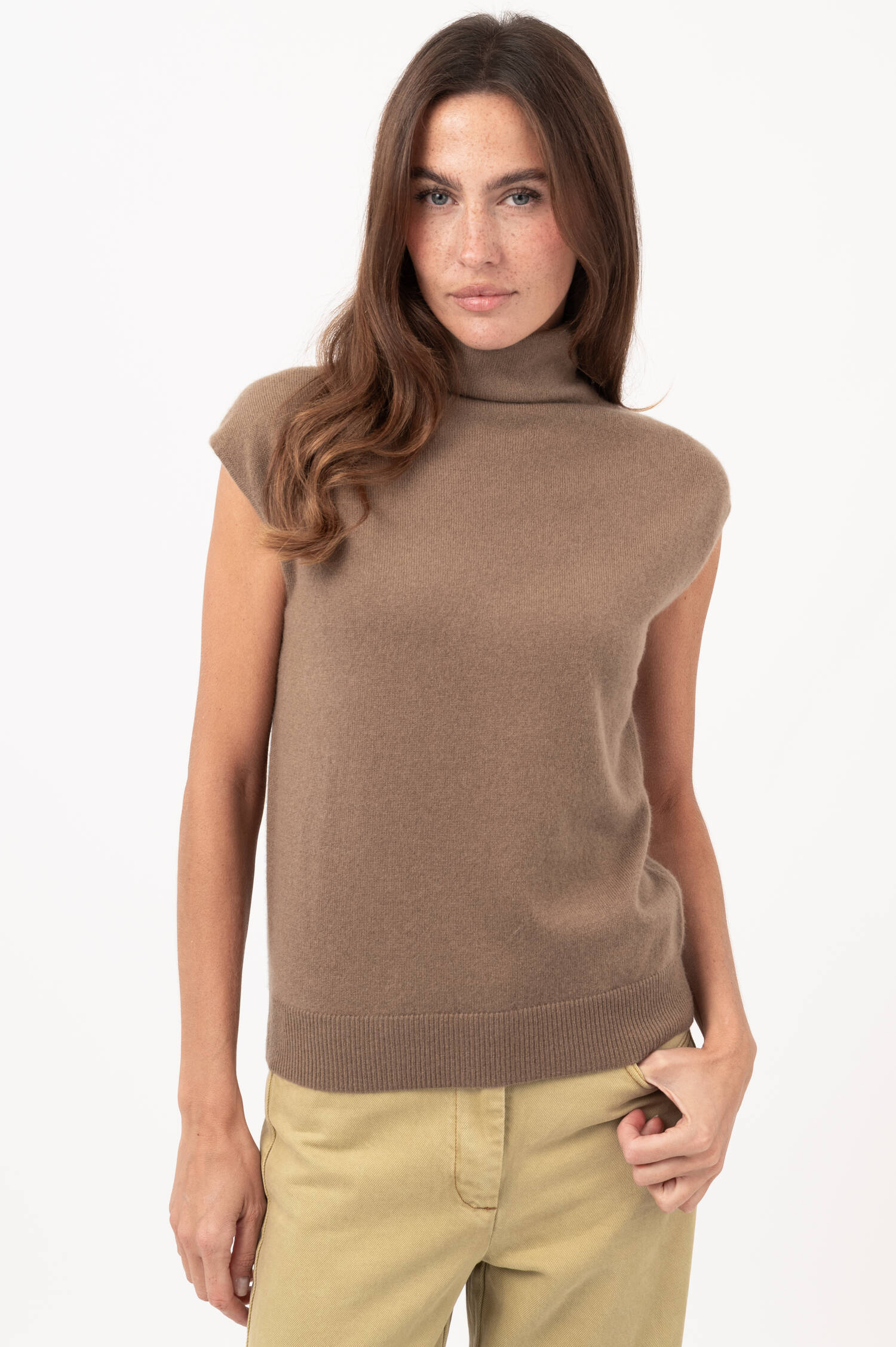 Cashmere-Cardigan in Taupe Cashmere-Cardigan in Taupe