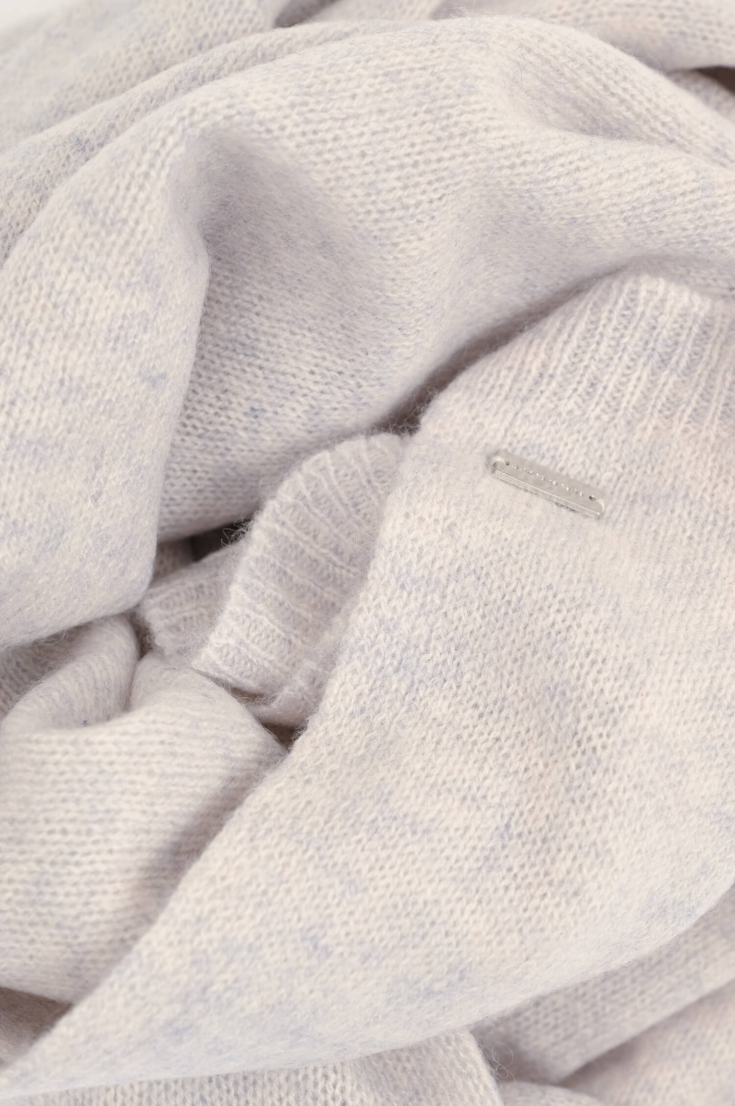 Cashmere-Schal in Hellgrau meliert Cashmere-Schal in Hellgrau meliert