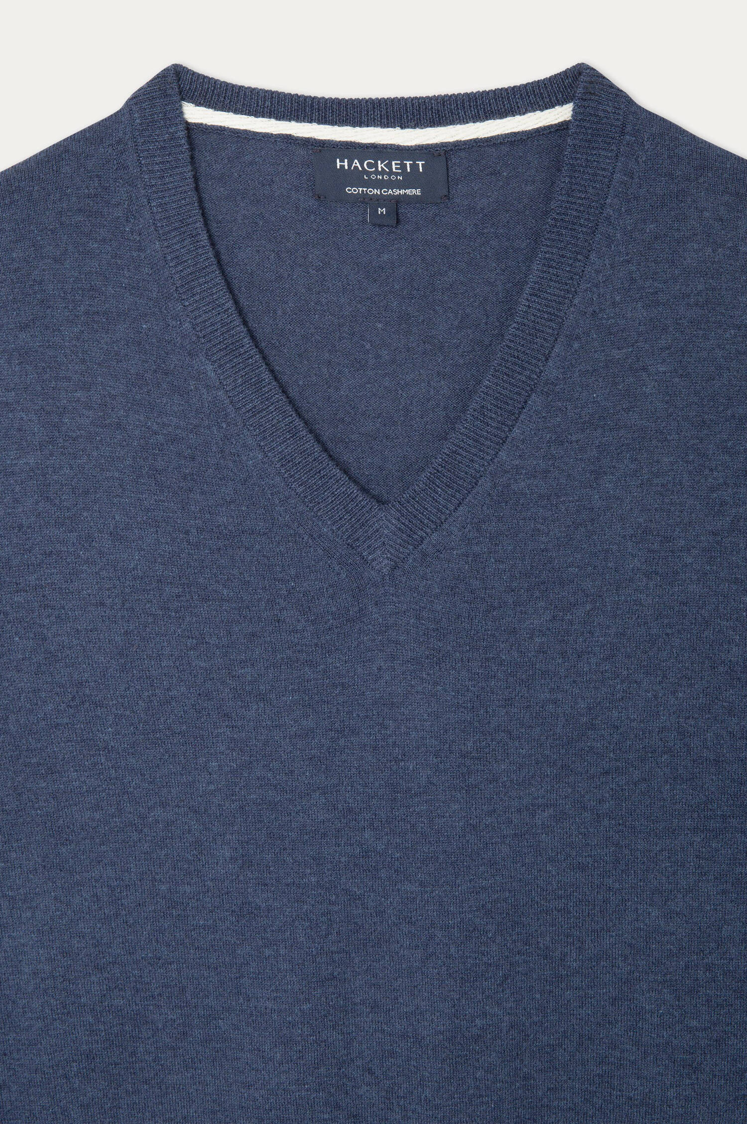 Pullover aus Baumwolle und Kaschmir in Graublau Pullover aus Baumwolle und Kaschmir in Graublau