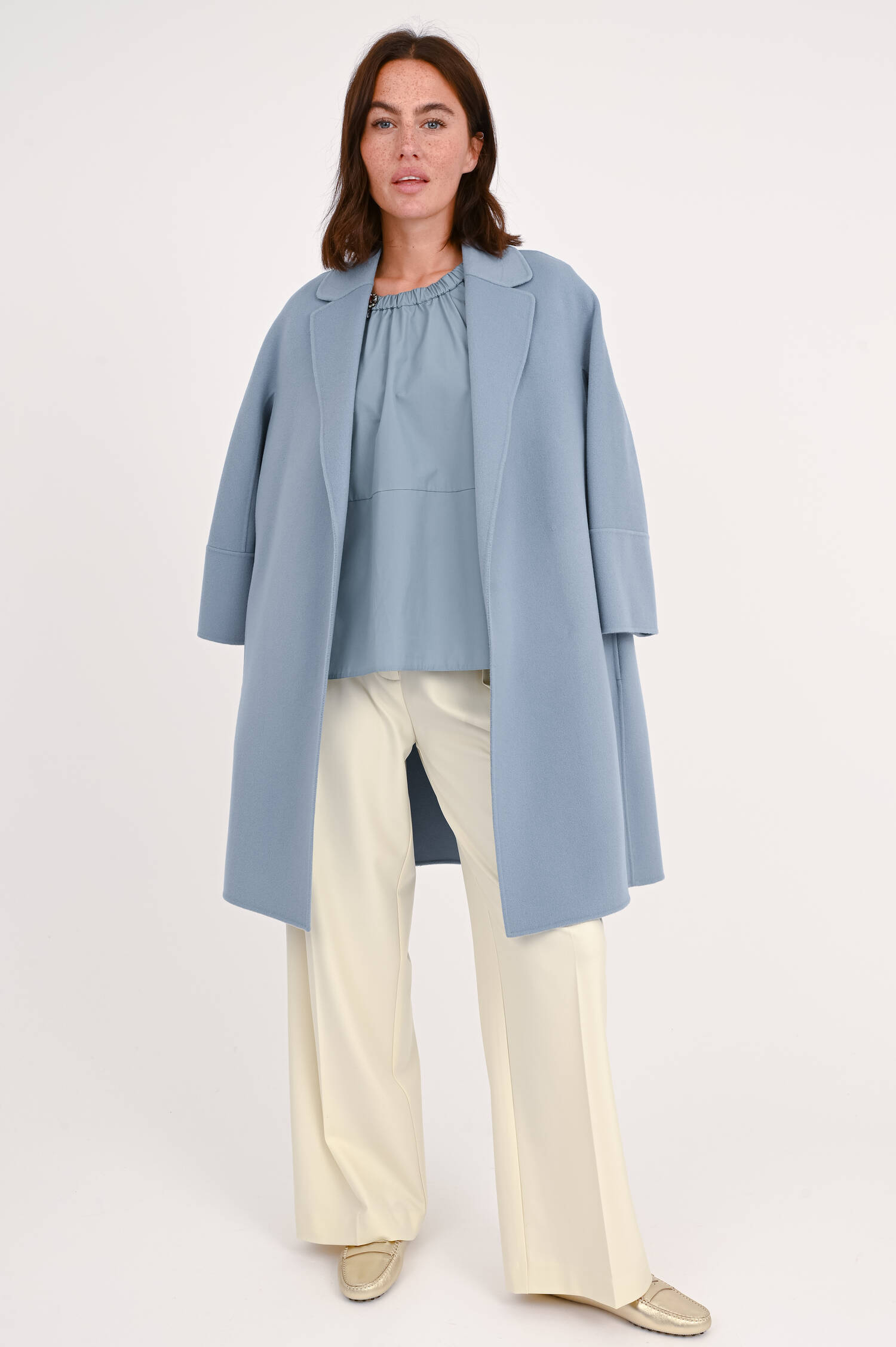 Hose RONDAH mit geradem Bein in Creme